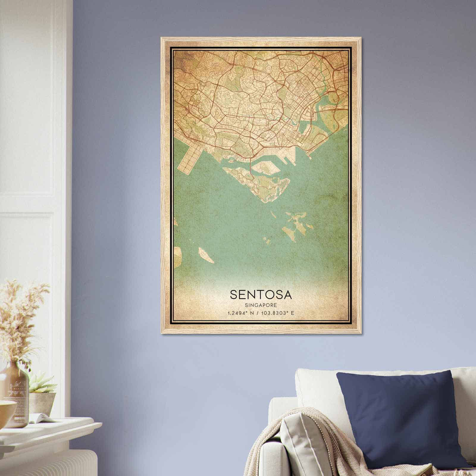 Deerfield Kansas Map Poster, Modern Home Decor Wall Art Print (Copy)