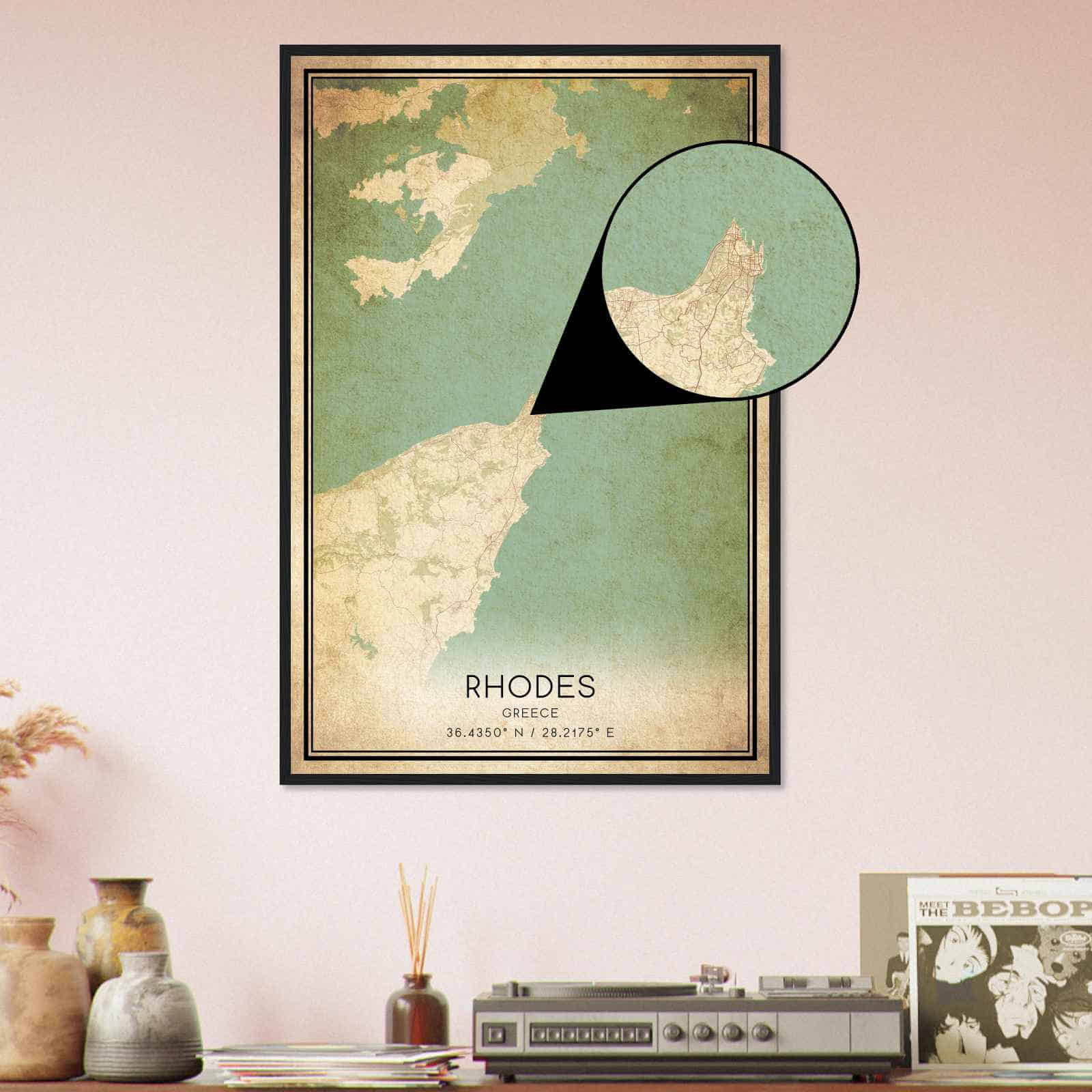 Deerfield Kansas Map Poster, Modern Home Decor Wall Art Print (Copy)