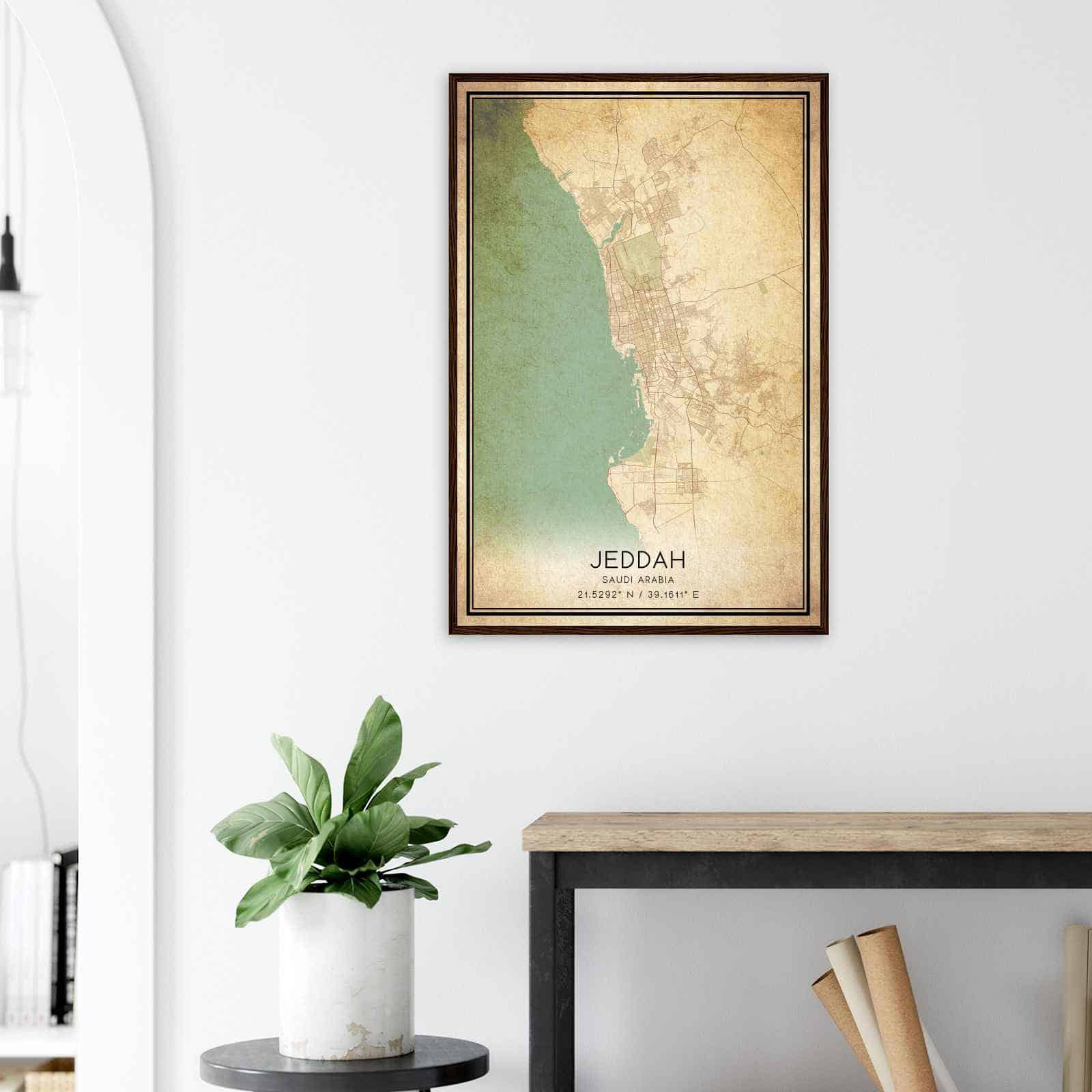 Deerfield Kansas Map Poster, Modern Home Decor Wall Art Print (Copy)