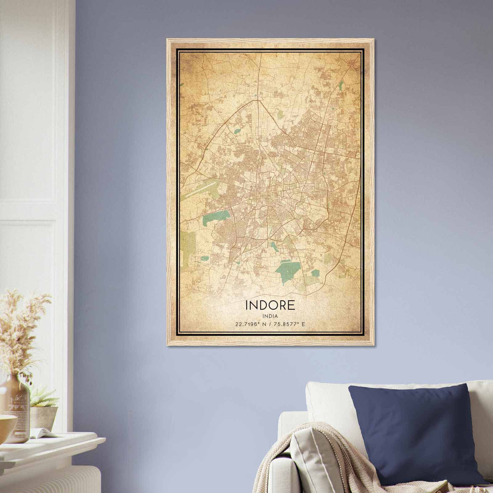 Deerfield Kansas Map Poster, Modern Home Decor Wall Art Print (Copy)