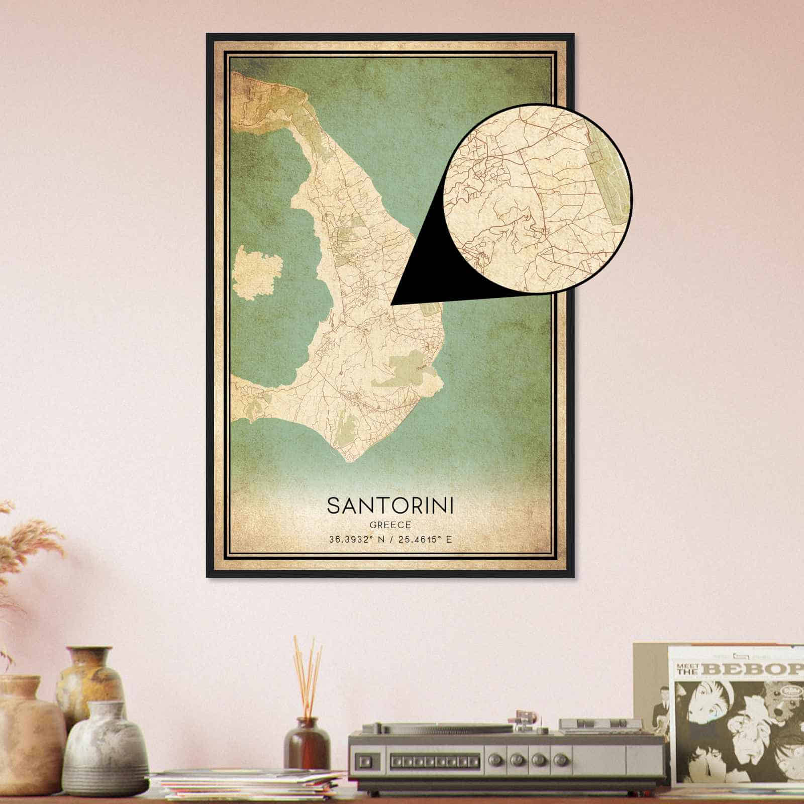 Deerfield Kansas Map Poster, Modern Home Decor Wall Art Print (Copy)