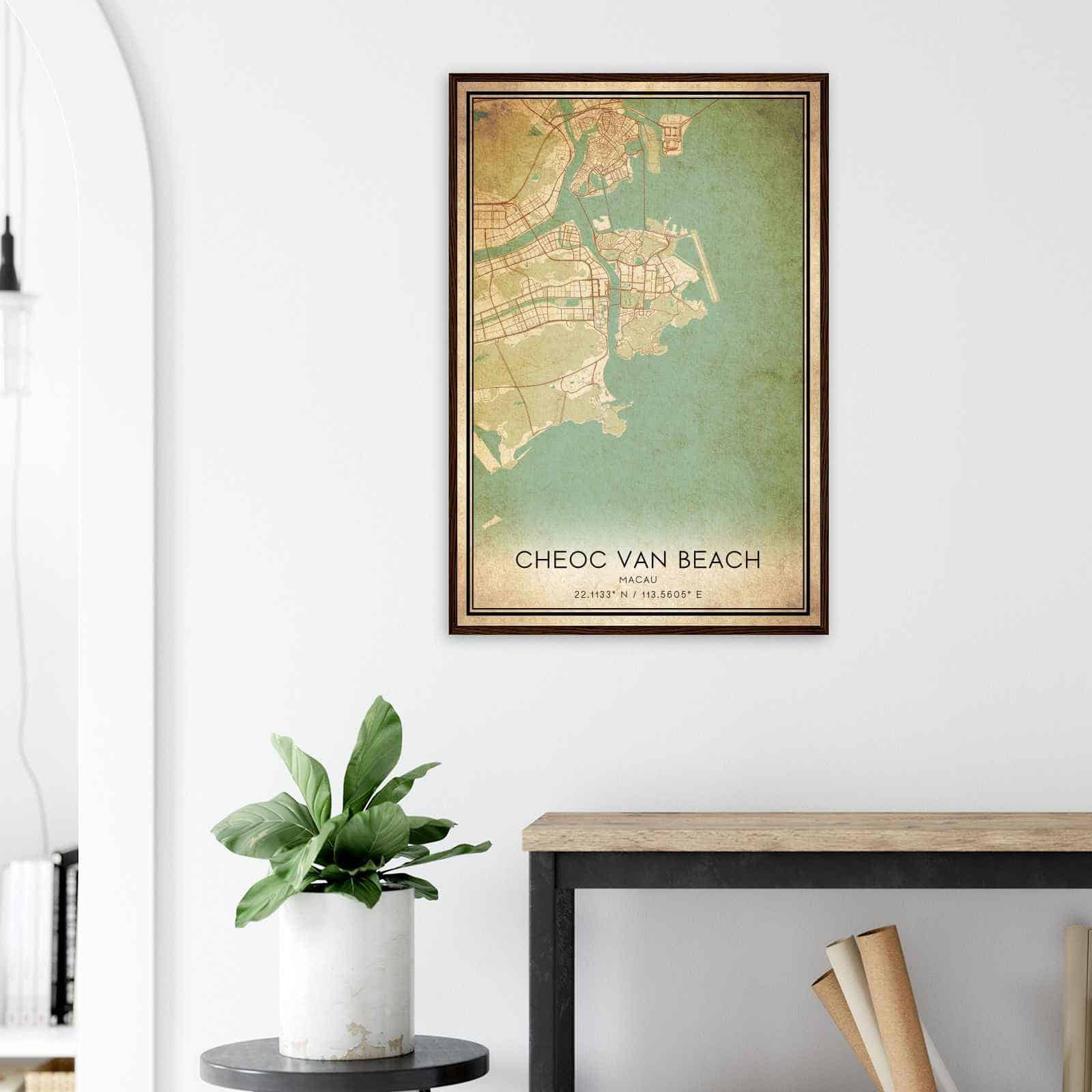 Deerfield Kansas Map Poster, Modern Home Decor Wall Art Print (Copy)