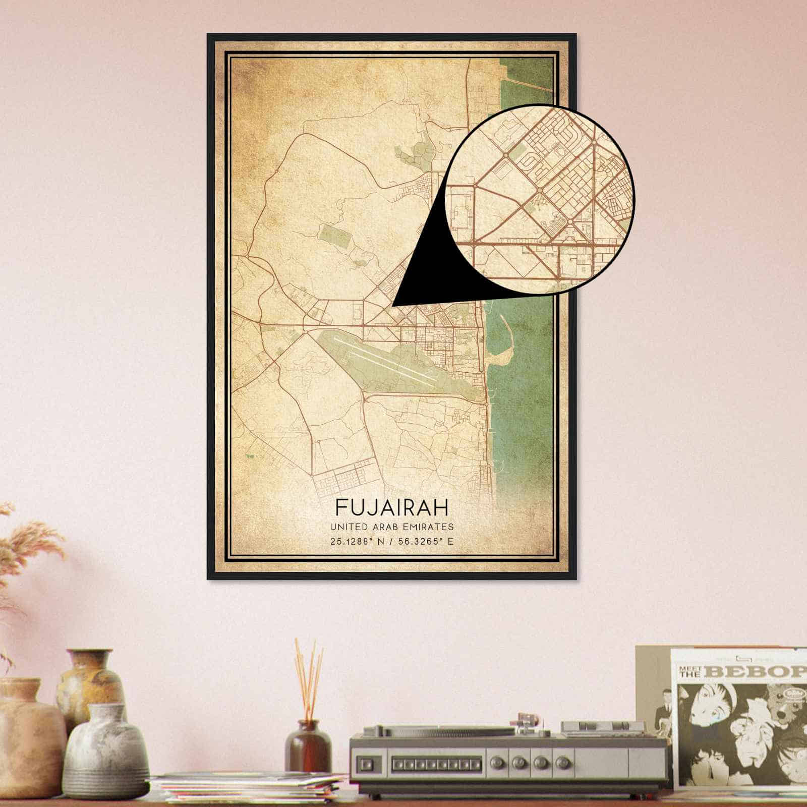 Deerfield Kansas Map Poster, Modern Home Decor Wall Art Print (Copy)