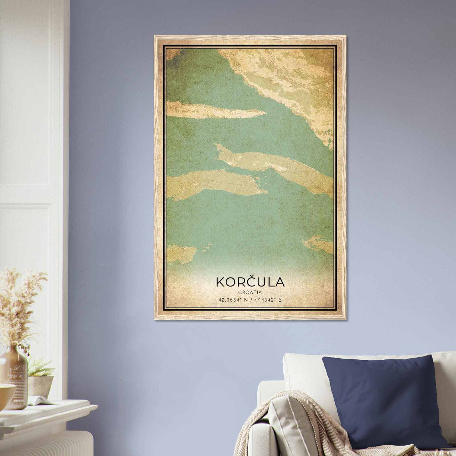 Deerfield Kansas Map Poster, Modern Home Decor Wall Art Print (Copy)