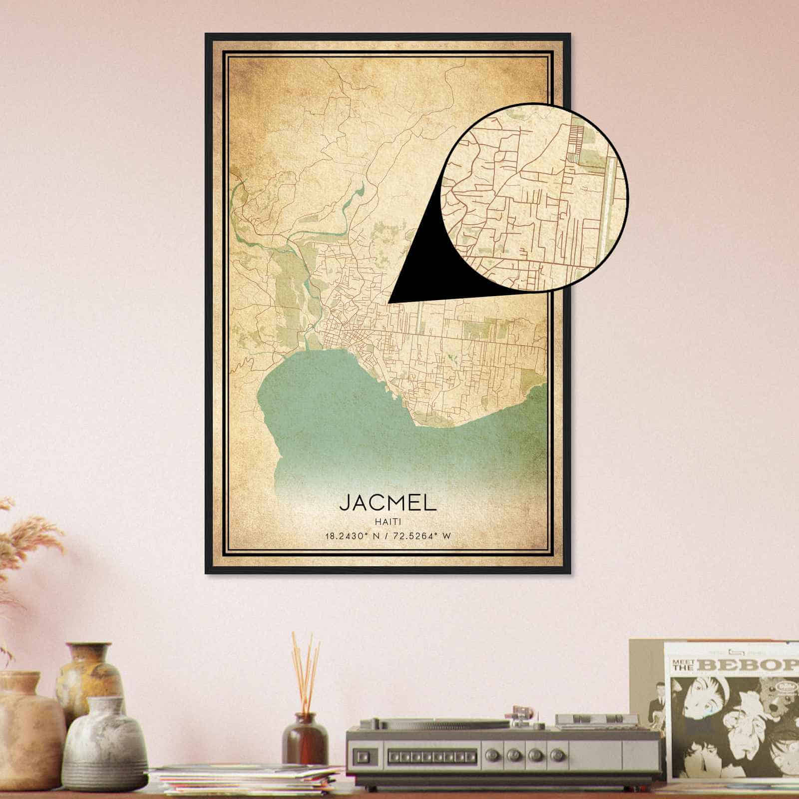 Deerfield Kansas Map Poster, Modern Home Decor Wall Art Print (Copy)