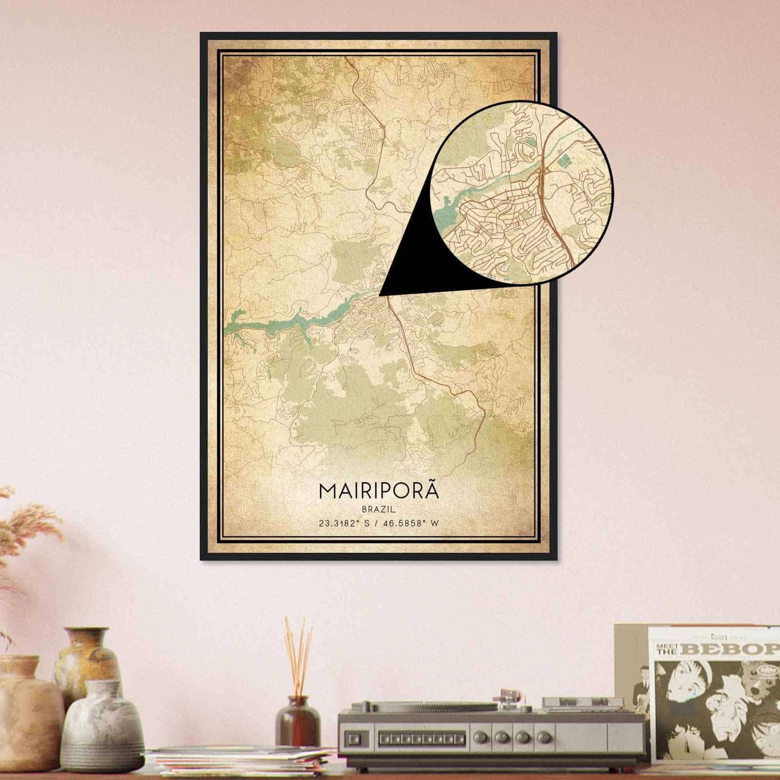 Deerfield Kansas Map Poster, Modern Home Decor Wall Art Print (Copy)