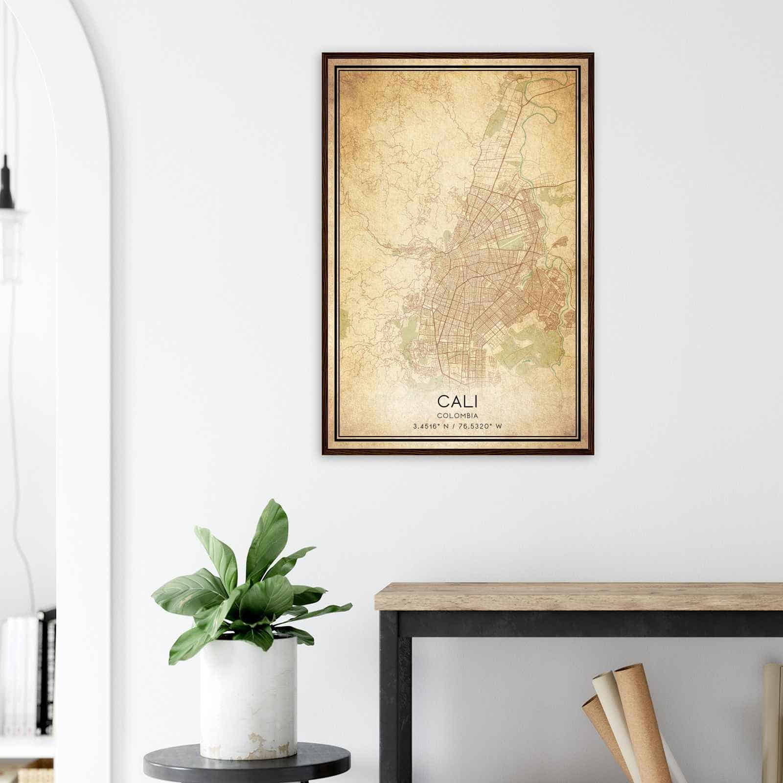 Deerfield Kansas Map Poster, Modern Home Decor Wall Art Print (Copy)