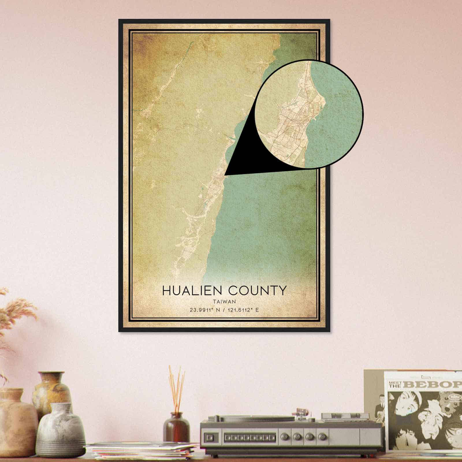 Deerfield Kansas Map Poster, Modern Home Decor Wall Art Print (Copy)