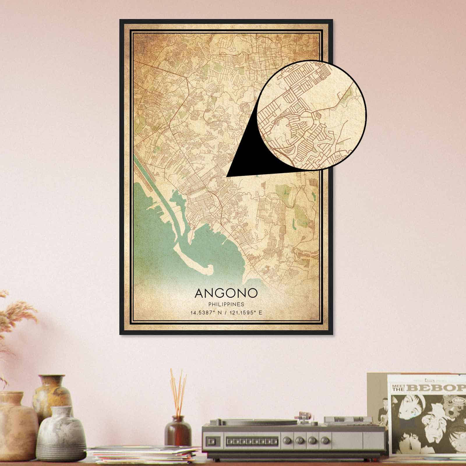 Deerfield Kansas Map Poster, Modern Home Decor Wall Art Print (Copy)