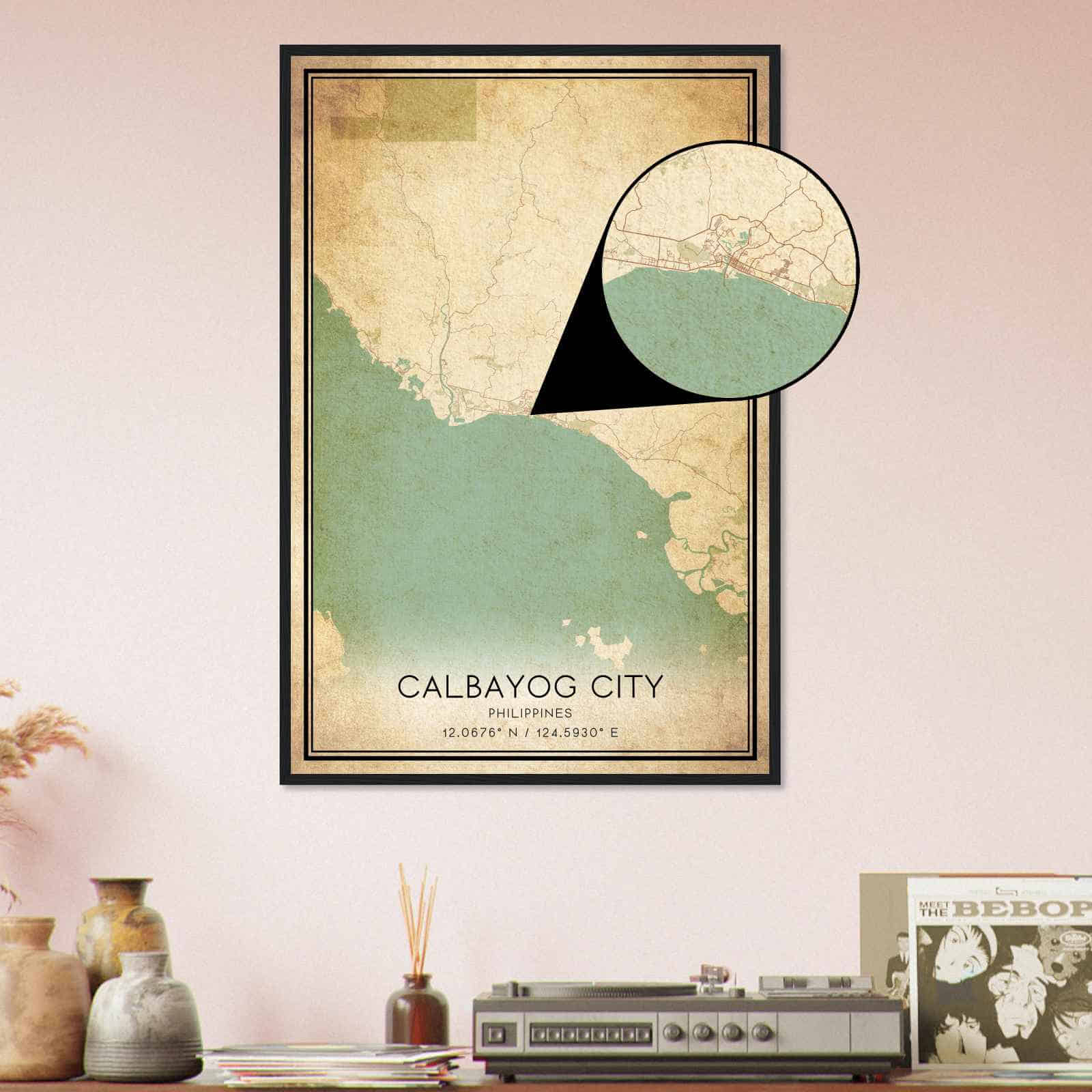 Deerfield Kansas Map Poster, Modern Home Decor Wall Art Print (Copy)