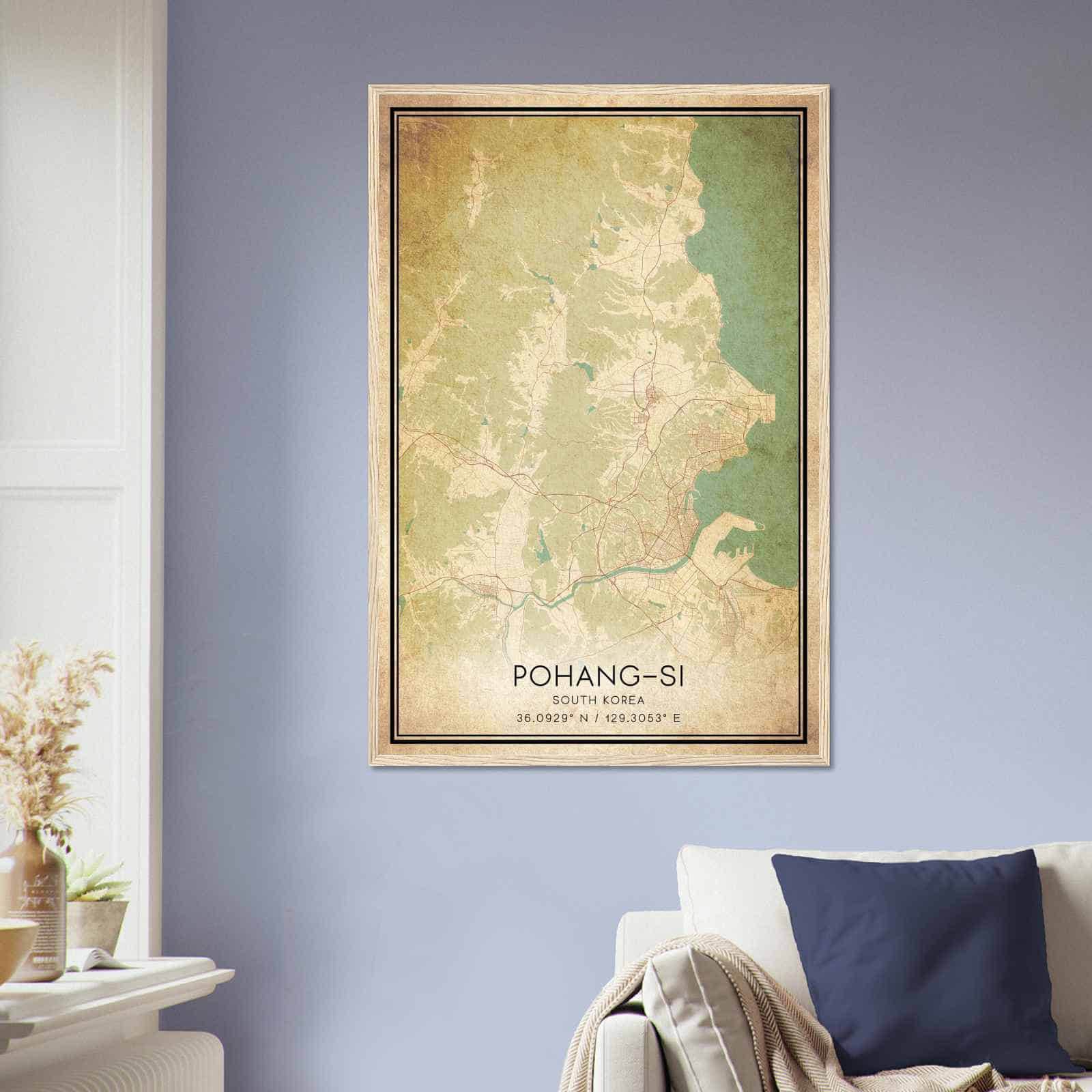Deerfield Kansas Map Poster, Modern Home Decor Wall Art Print (Copy)