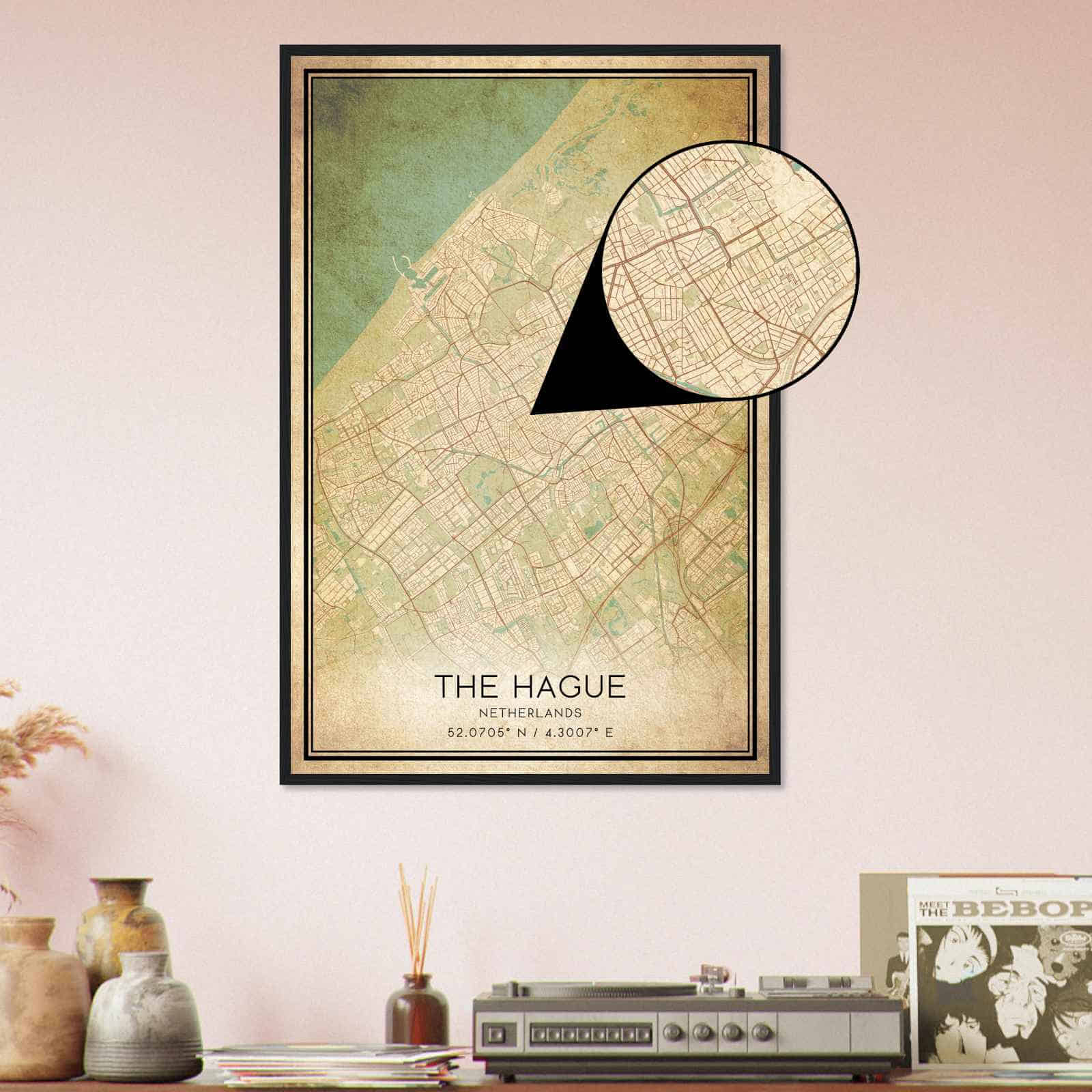 Deerfield Kansas Map Poster, Modern Home Decor Wall Art Print (Copy)