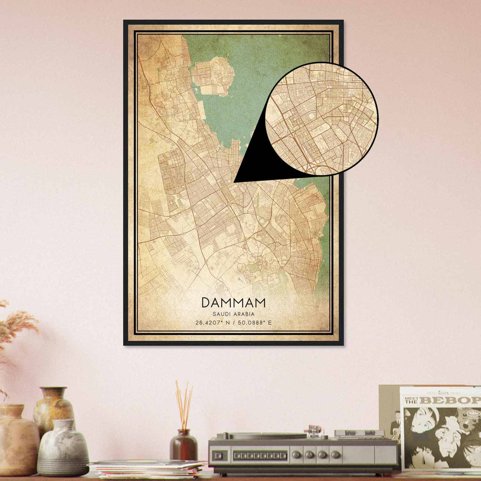 Deerfield Kansas Map Poster, Modern Home Decor Wall Art Print (Copy)