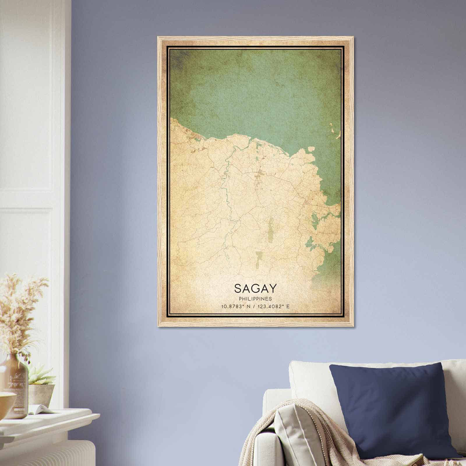 Deerfield Kansas Map Poster, Modern Home Decor Wall Art Print (Copy)