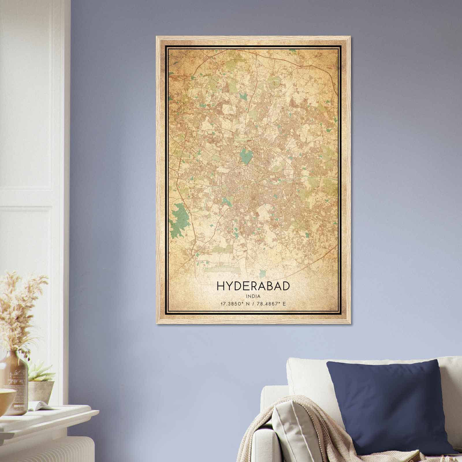 Deerfield Kansas Map Poster, Modern Home Decor Wall Art Print (Copy)