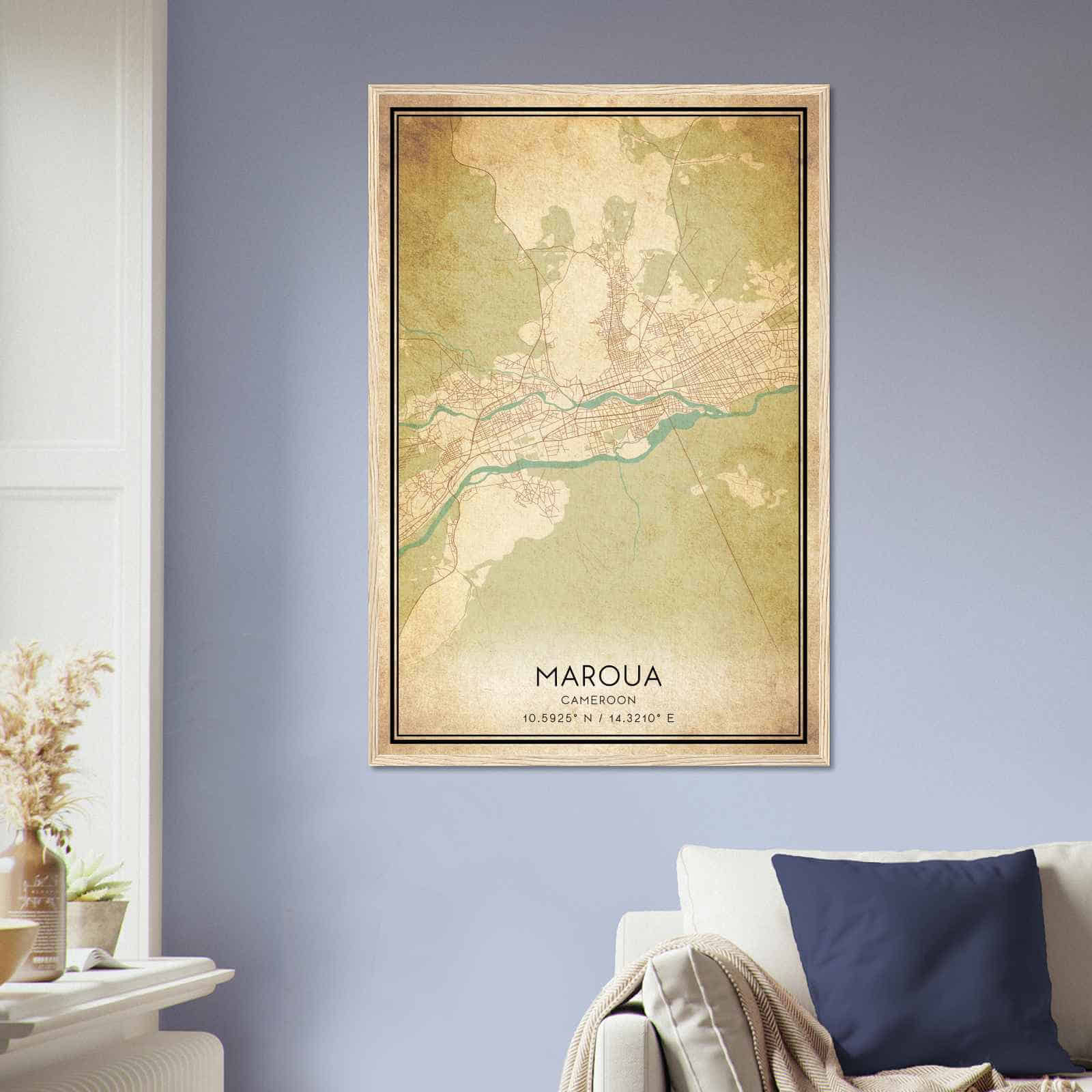 Deerfield Kansas Map Poster, Modern Home Decor Wall Art Print (Copy)
