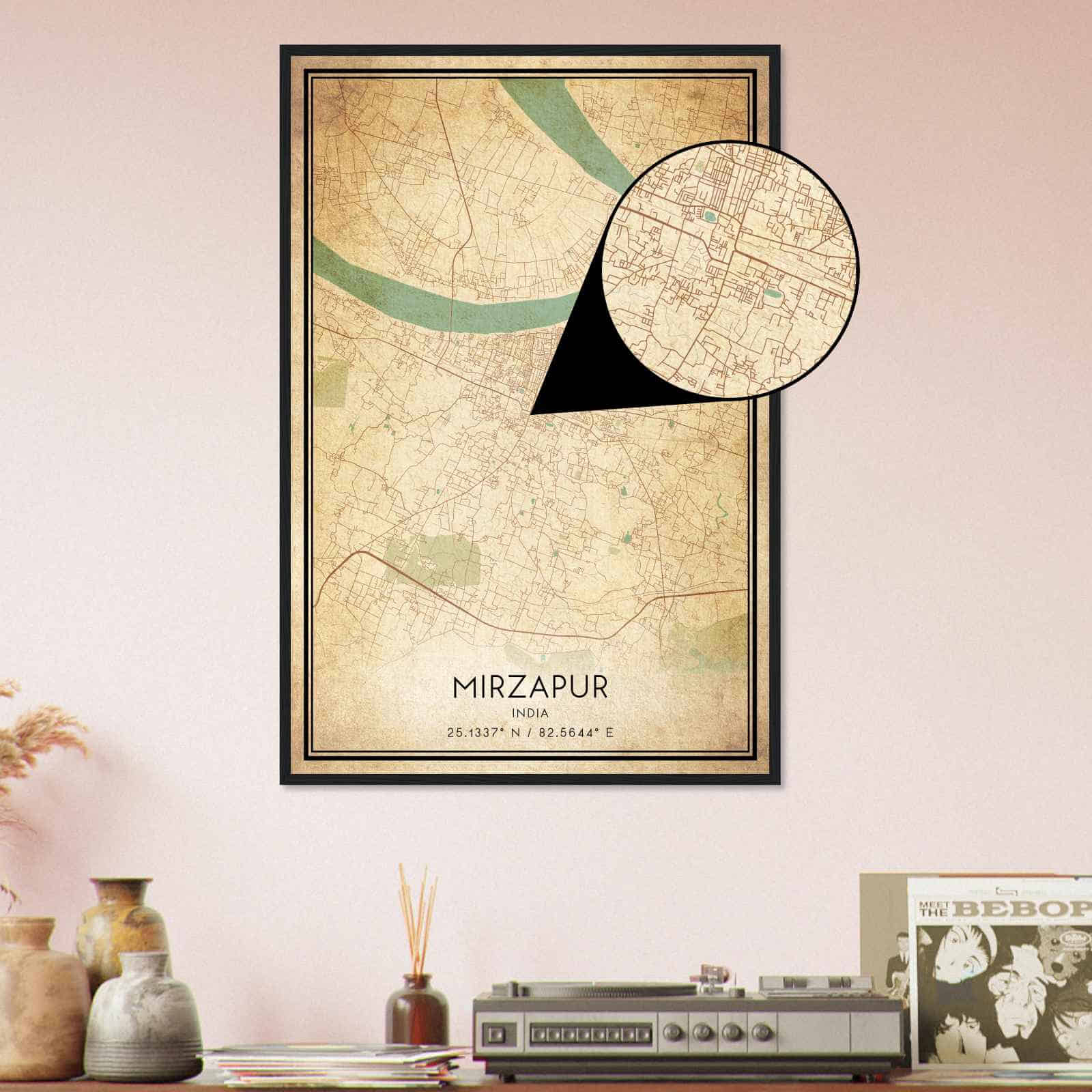Deerfield Kansas Map Poster, Modern Home Decor Wall Art Print (Copy)