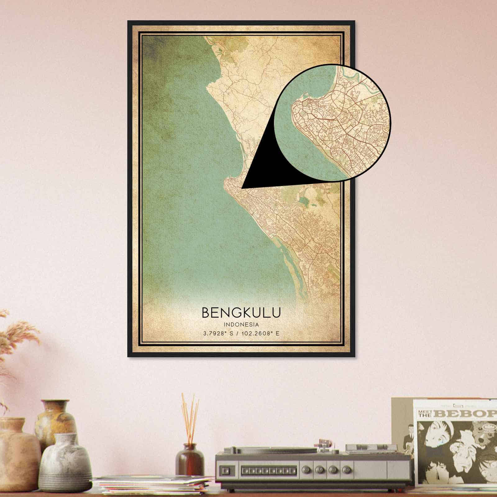 Deerfield Kansas Map Poster, Modern Home Decor Wall Art Print (Copy)