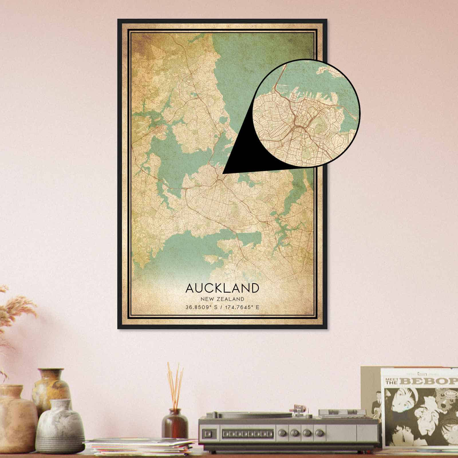 Deerfield Kansas Map Poster, Modern Home Decor Wall Art Print (Copy)