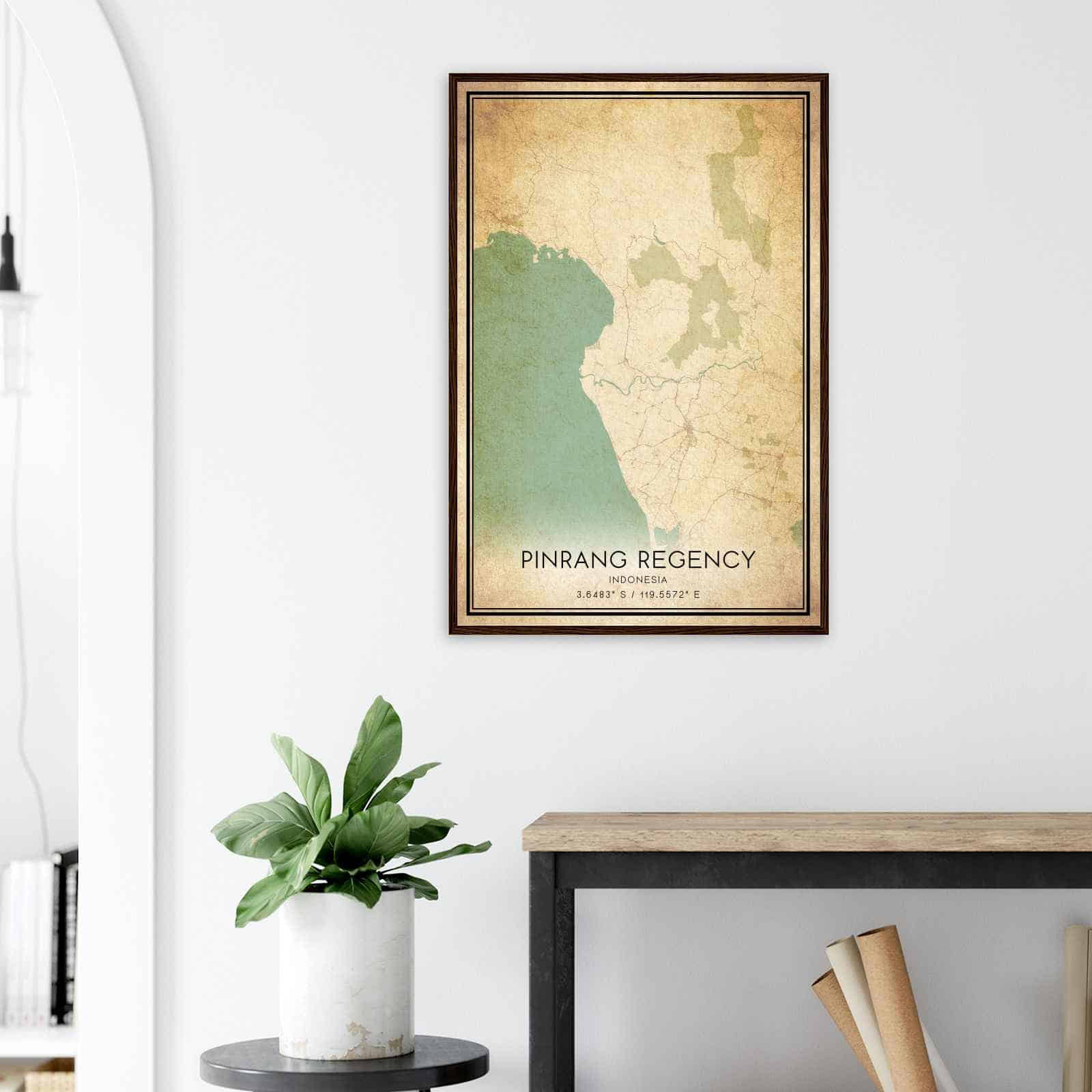 Deerfield Kansas Map Poster, Modern Home Decor Wall Art Print (Copy)