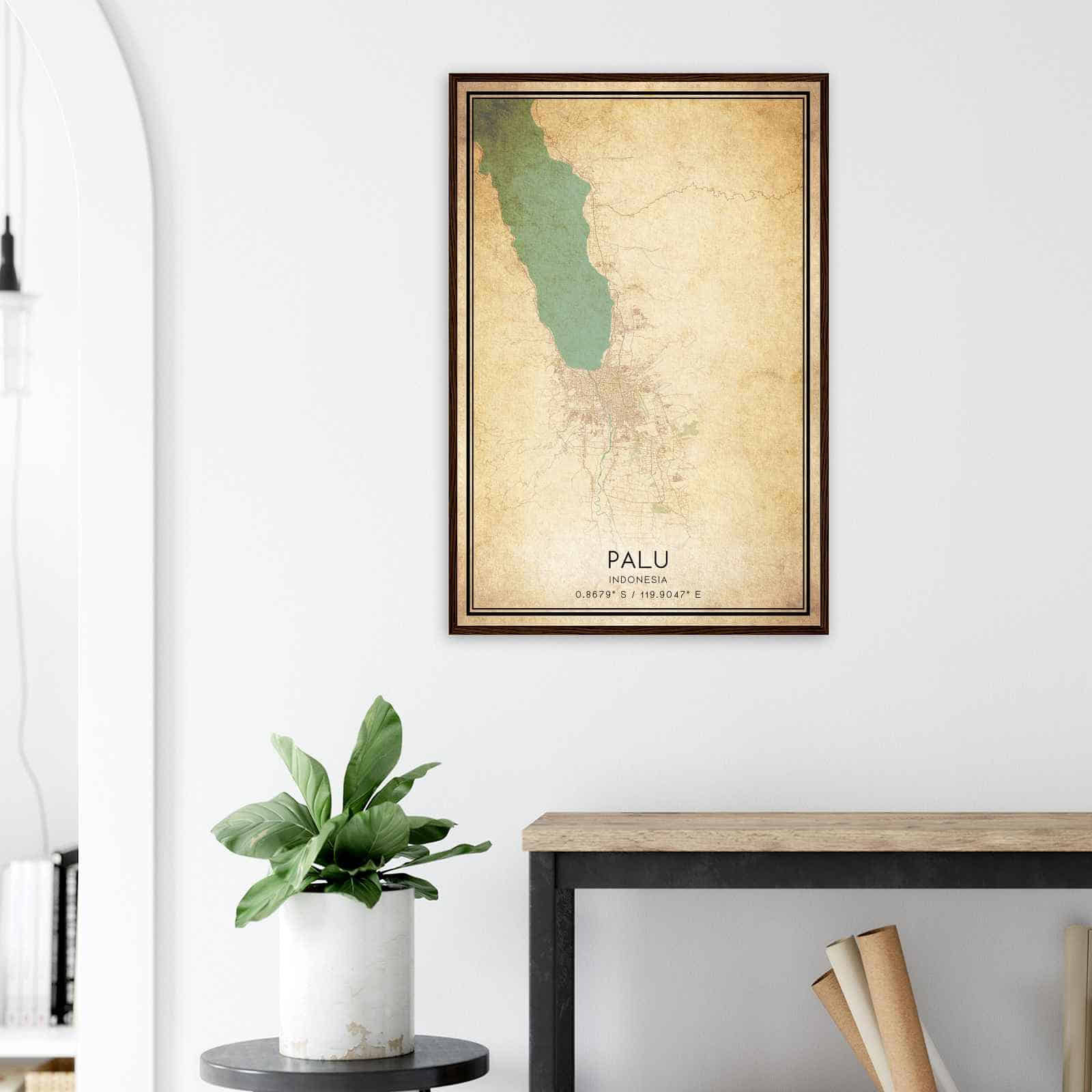 Deerfield Kansas Map Poster, Modern Home Decor Wall Art Print (Copy)