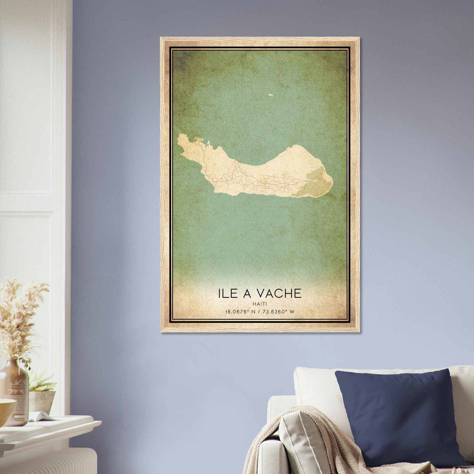 Deerfield Kansas Map Poster, Modern Home Decor Wall Art Print (Copy)