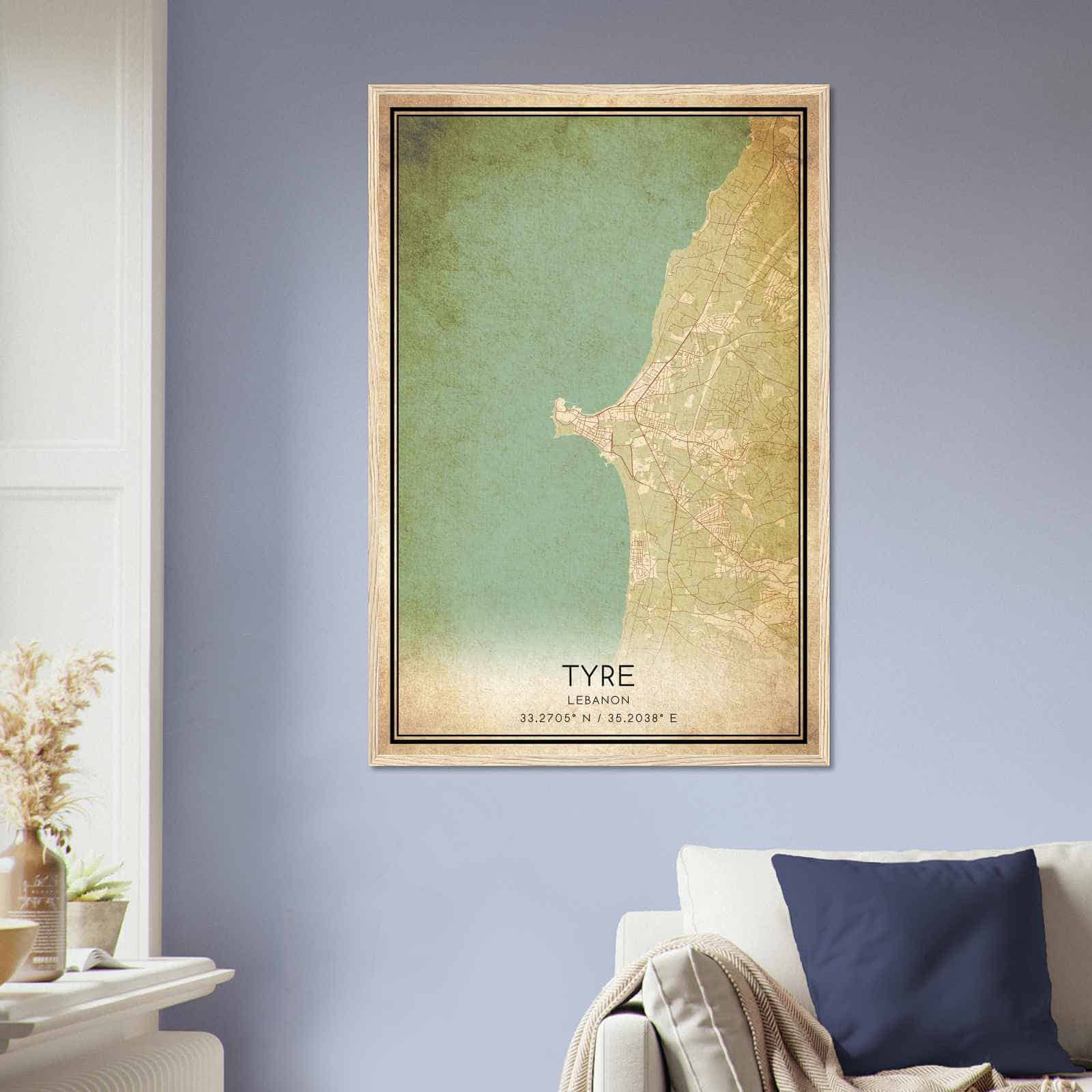 Deerfield Kansas Map Poster, Modern Home Decor Wall Art Print (Copy)