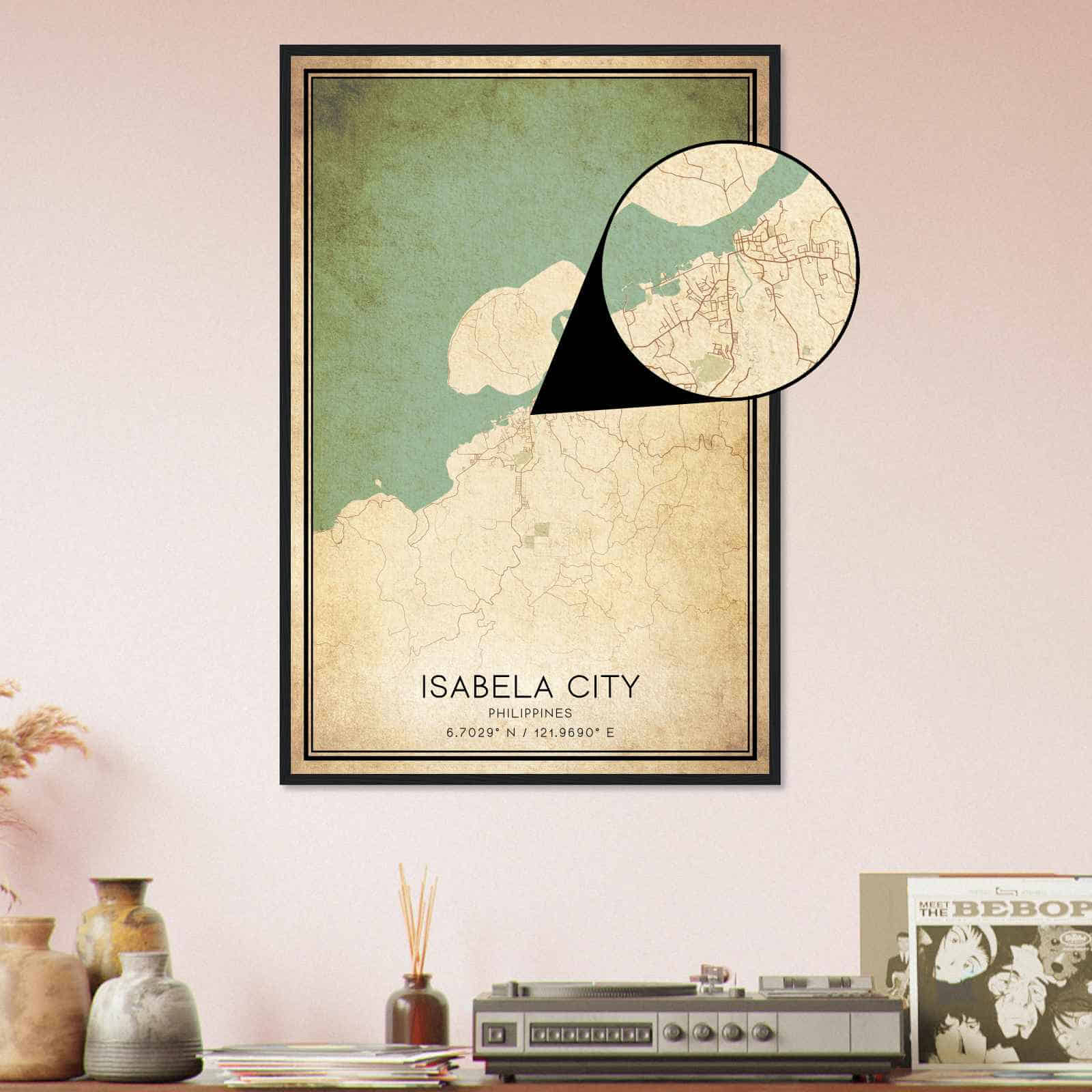 Deerfield Kansas Map Poster, Modern Home Decor Wall Art Print (Copy)