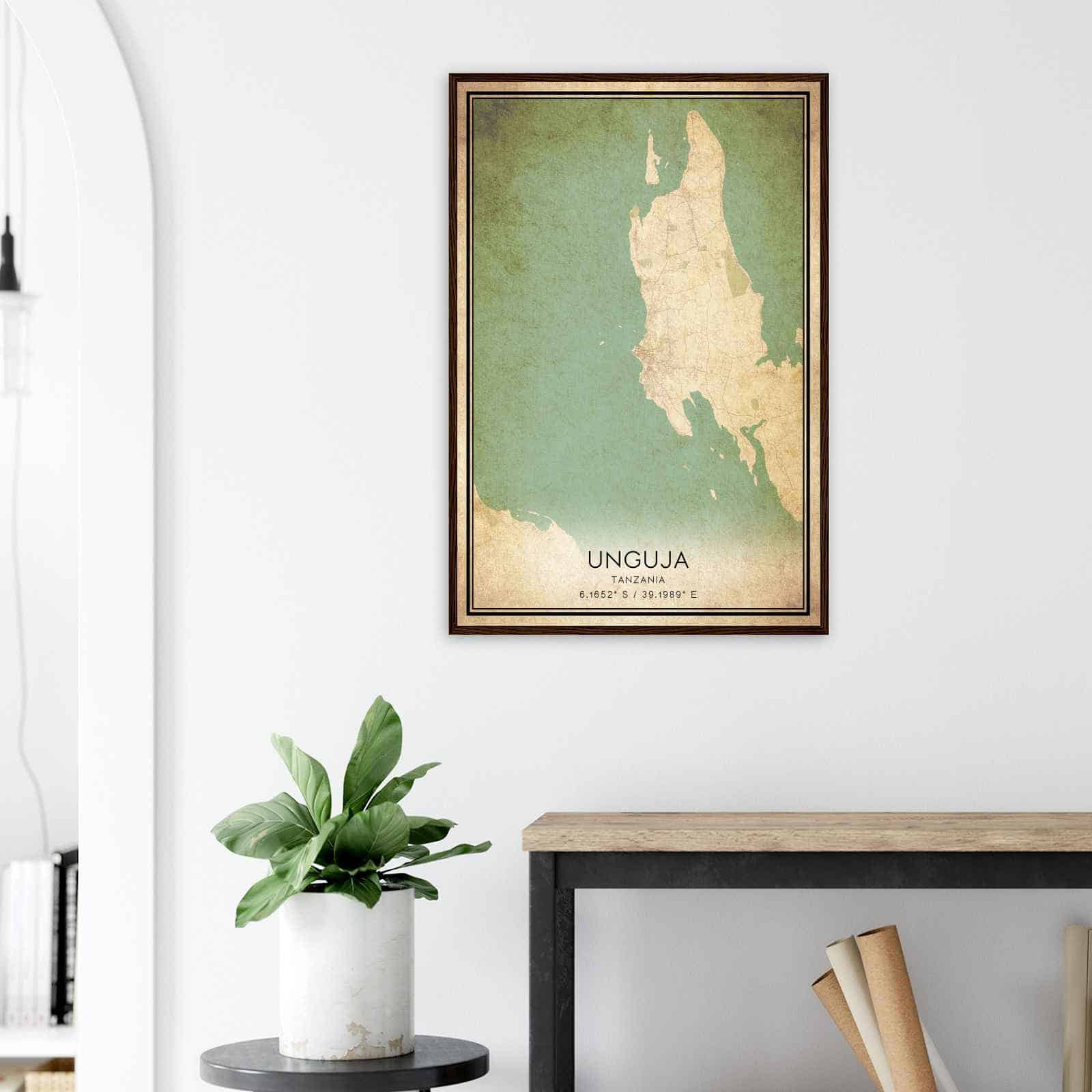 Deerfield Kansas Map Poster, Modern Home Decor Wall Art Print (Copy)