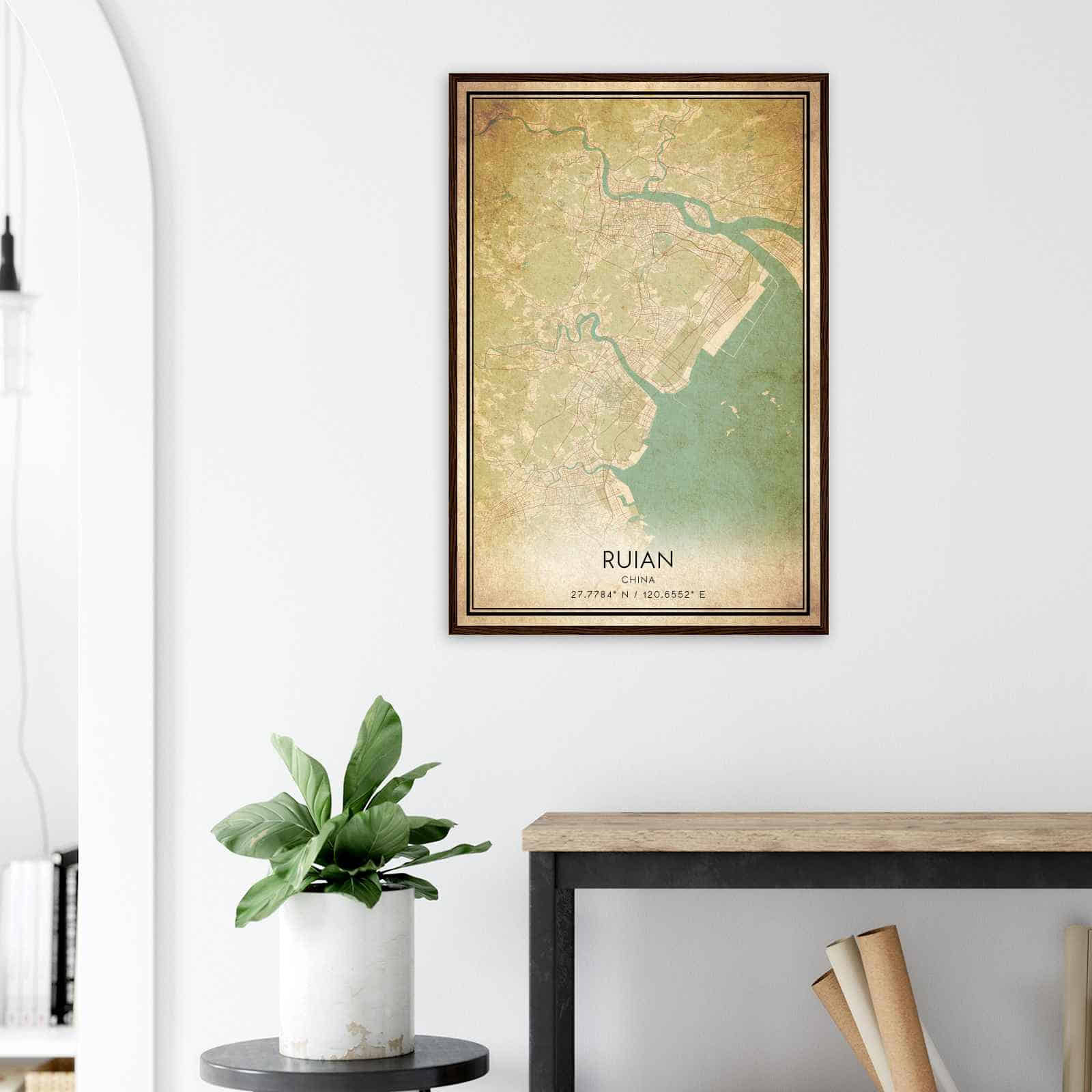 Deerfield Kansas Map Poster, Modern Home Decor Wall Art Print (Copy)