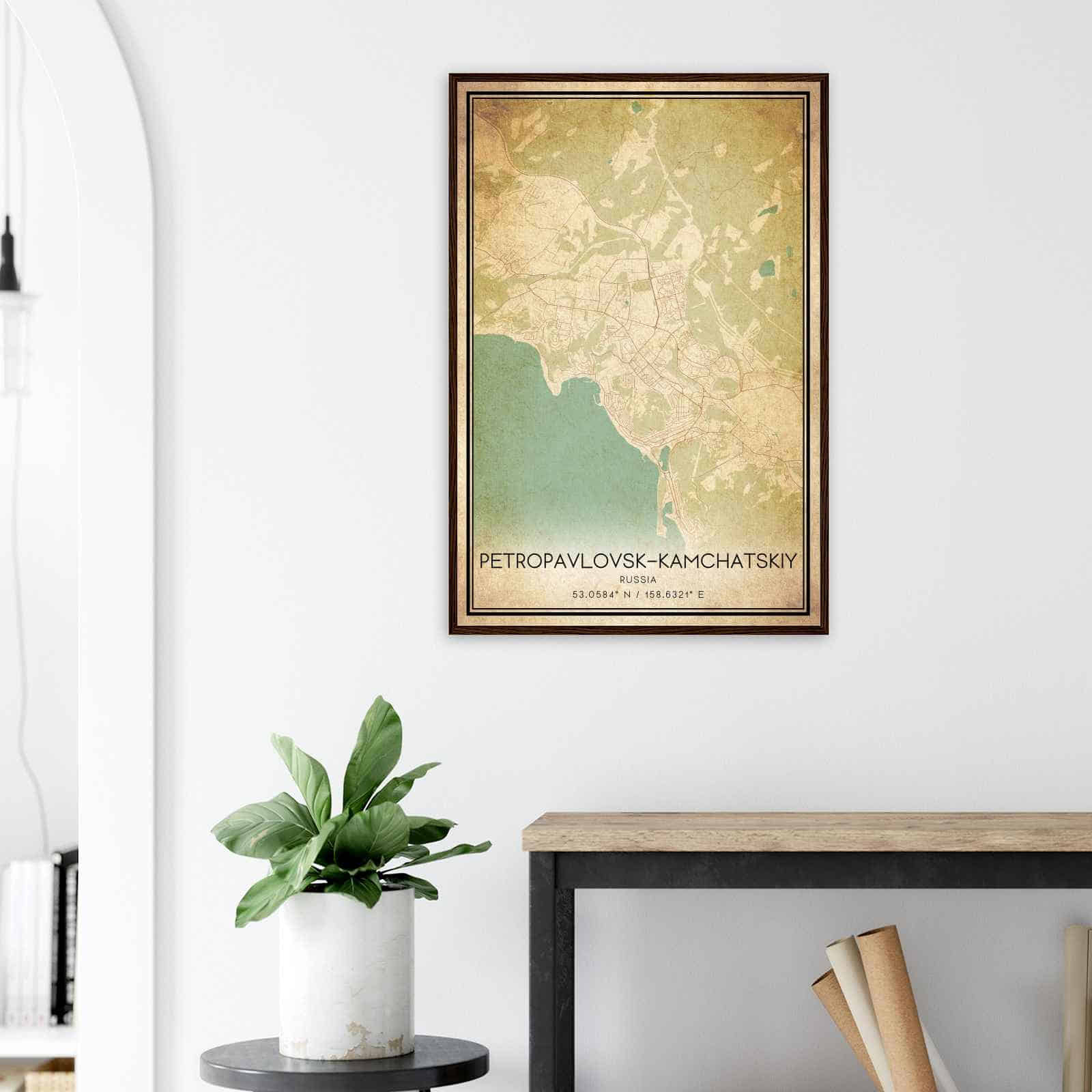 Deerfield Kansas Map Poster, Modern Home Decor Wall Art Print (Copy)