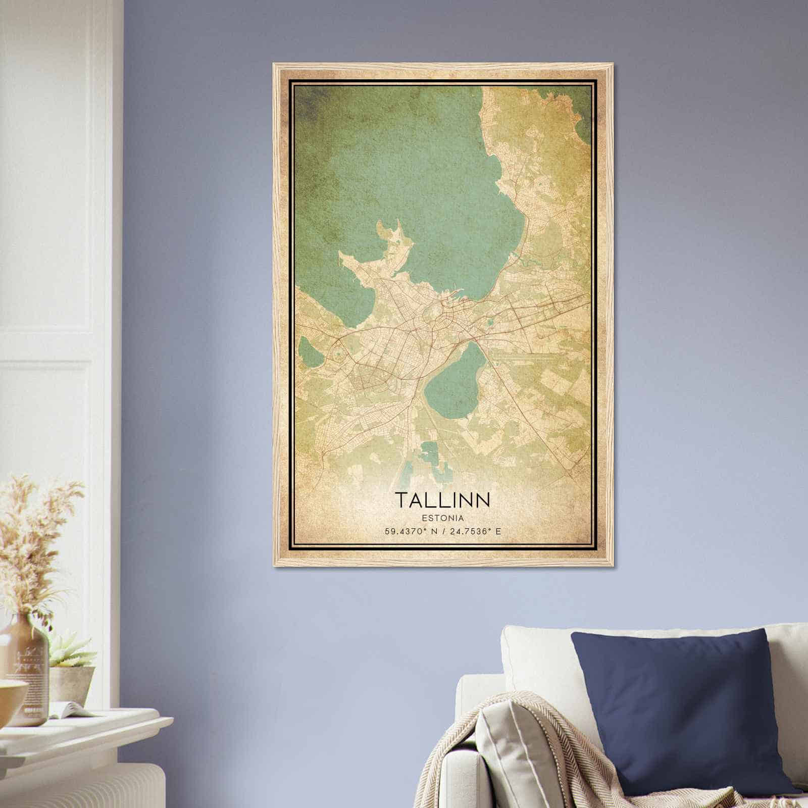 Deerfield Kansas Map Poster, Modern Home Decor Wall Art Print (Copy)