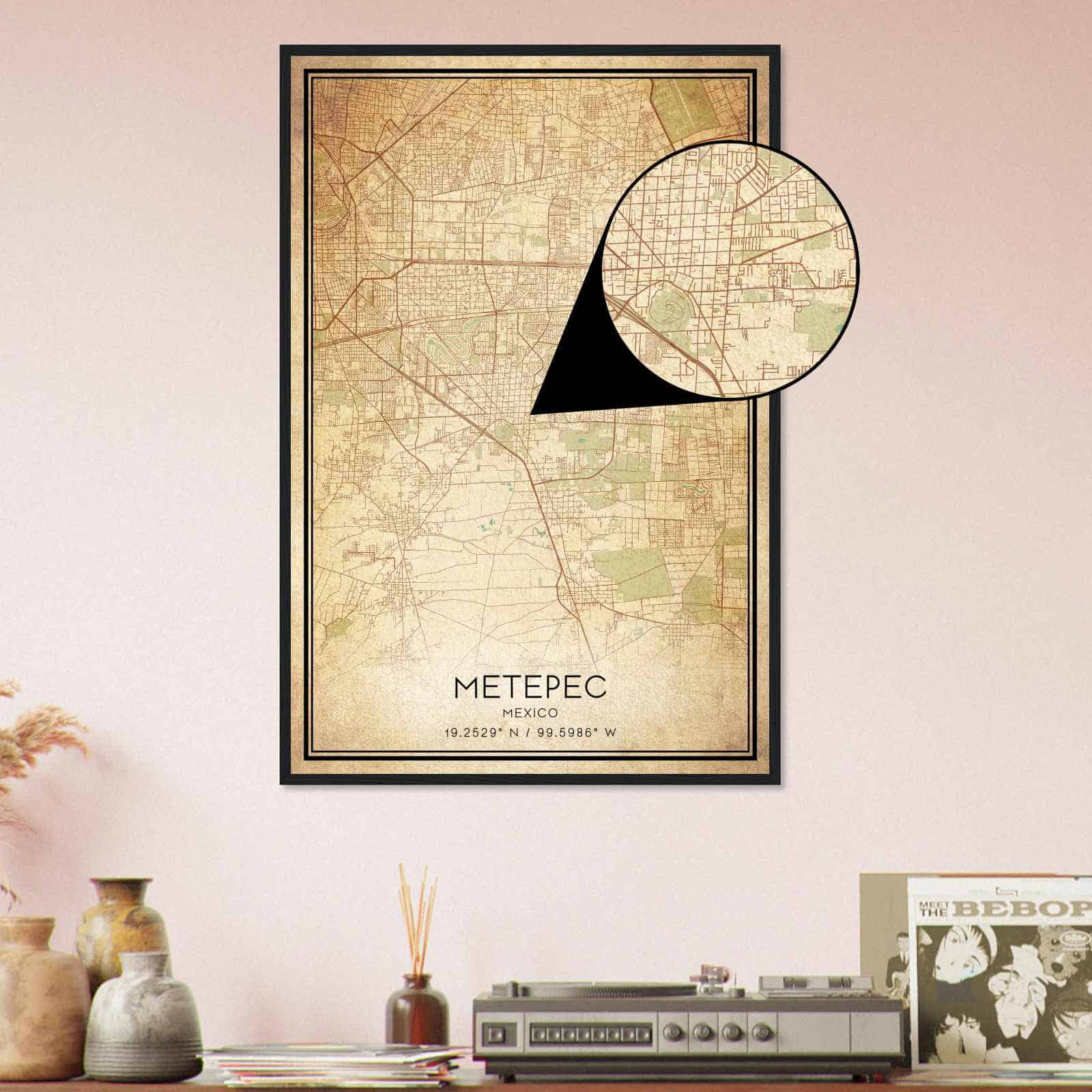 Deerfield Kansas Map Poster, Modern Home Decor Wall Art Print (Copy)