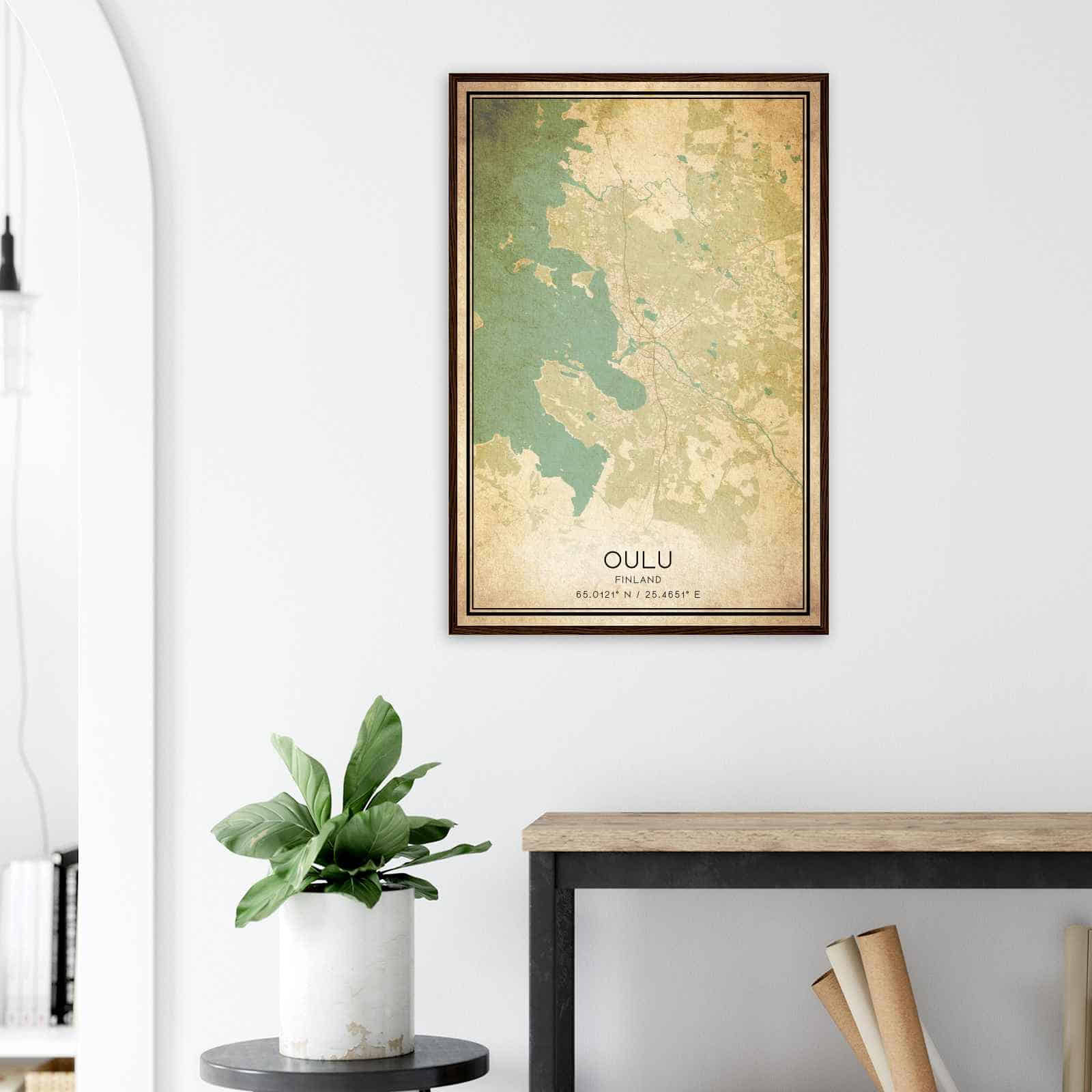 Deerfield Kansas Map Poster, Modern Home Decor Wall Art Print (Copy)