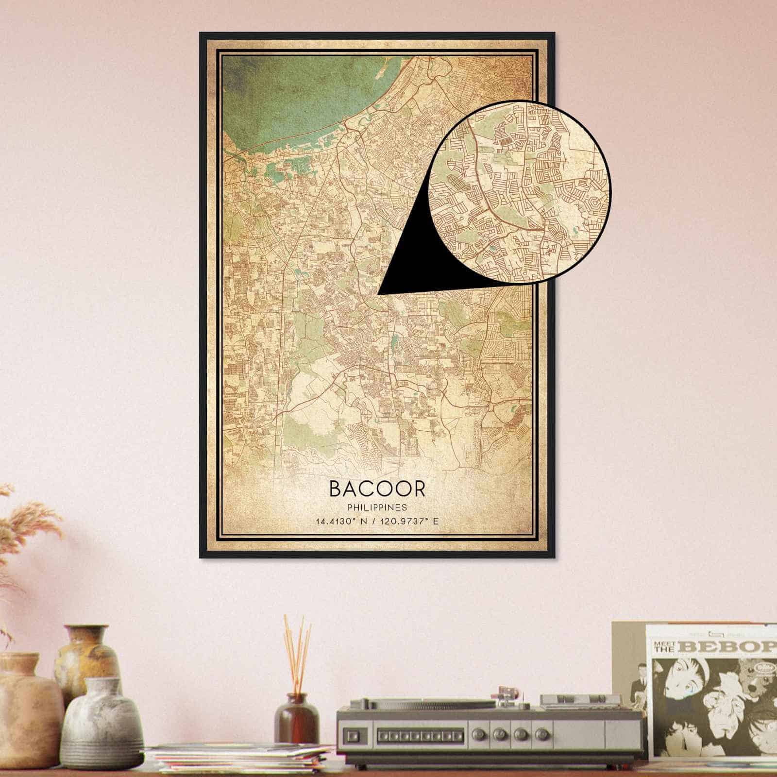 Deerfield Kansas Map Poster, Modern Home Decor Wall Art Print (Copy)