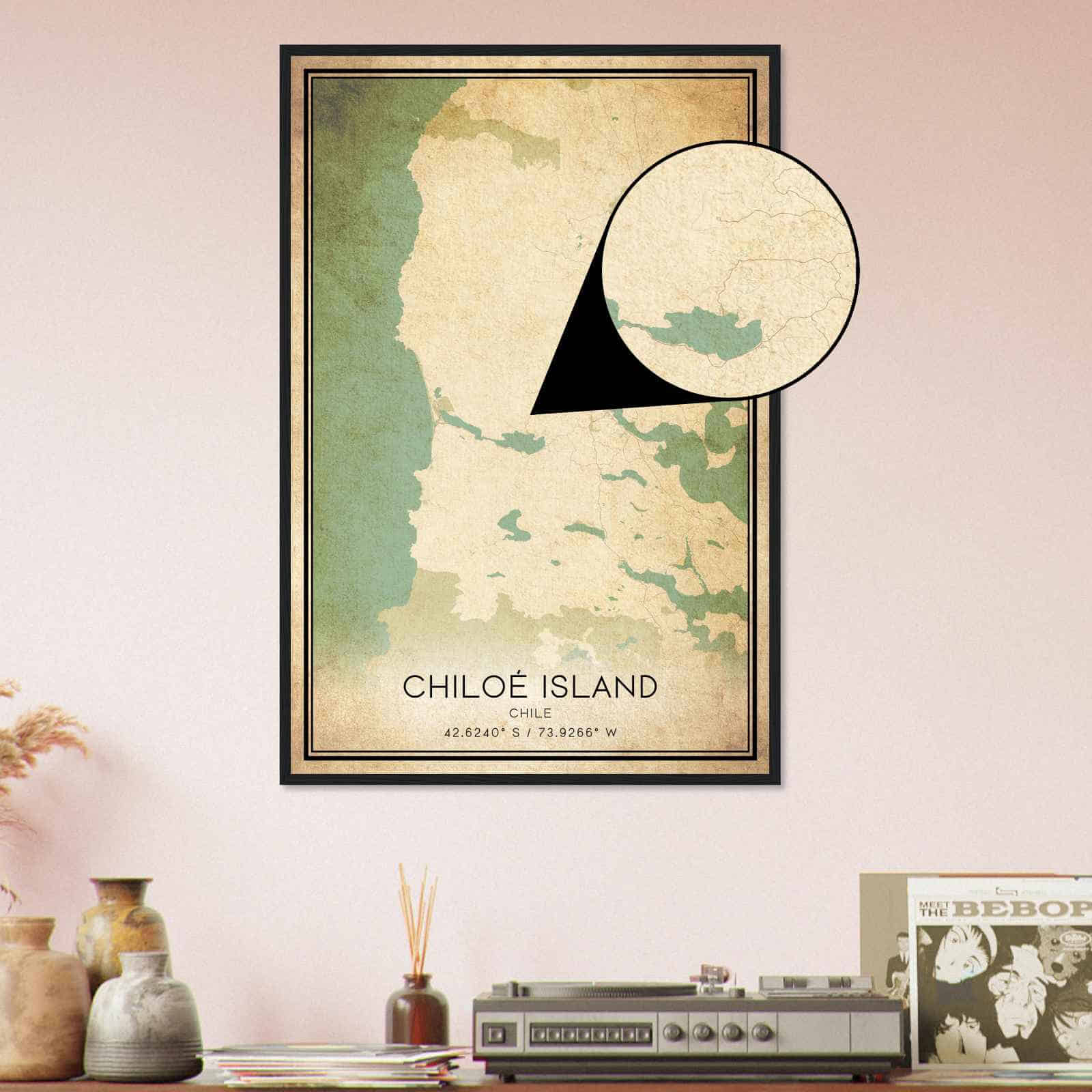 Deerfield Kansas Map Poster, Modern Home Decor Wall Art Print (Copy)