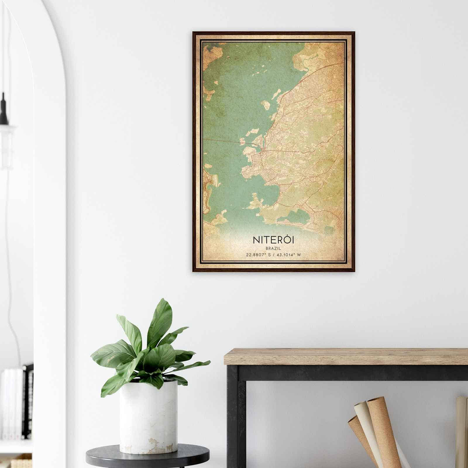 Deerfield Kansas Map Poster, Modern Home Decor Wall Art Print (Copy)