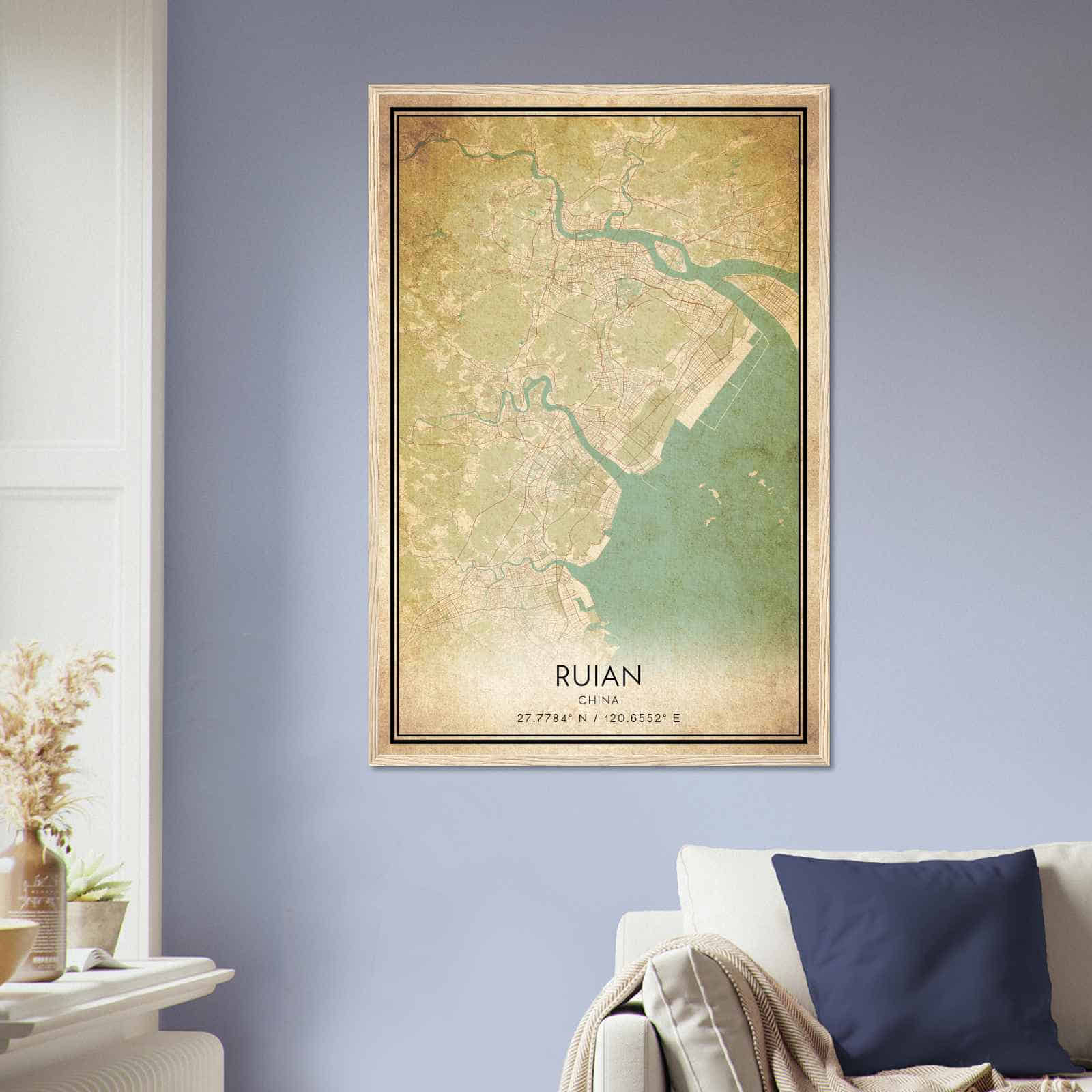 Deerfield Kansas Map Poster, Modern Home Decor Wall Art Print (Copy)