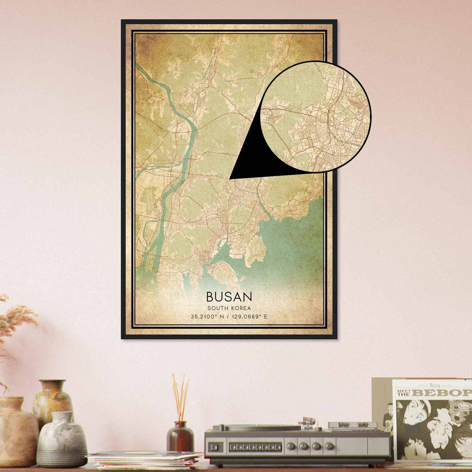 Deerfield Kansas Map Poster, Modern Home Decor Wall Art Print (Copy)