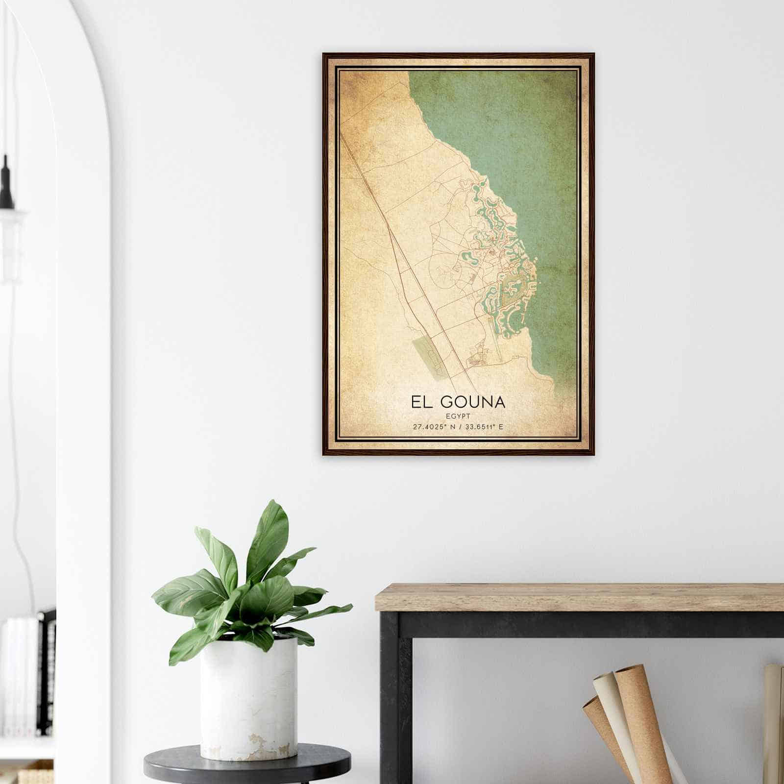 Deerfield Kansas Map Poster, Modern Home Decor Wall Art Print (Copy)