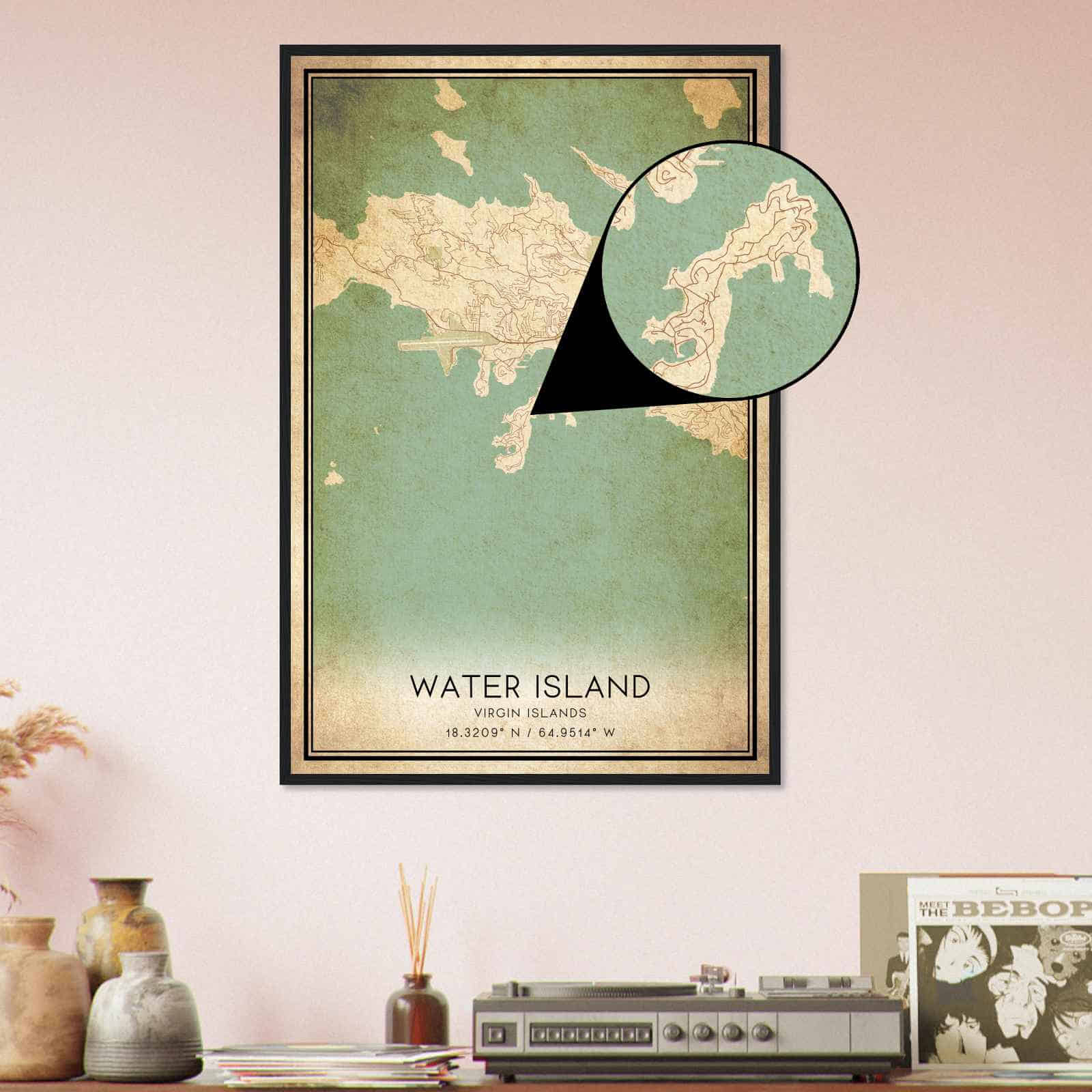 Deerfield Kansas Map Poster, Modern Home Decor Wall Art Print (Copy)