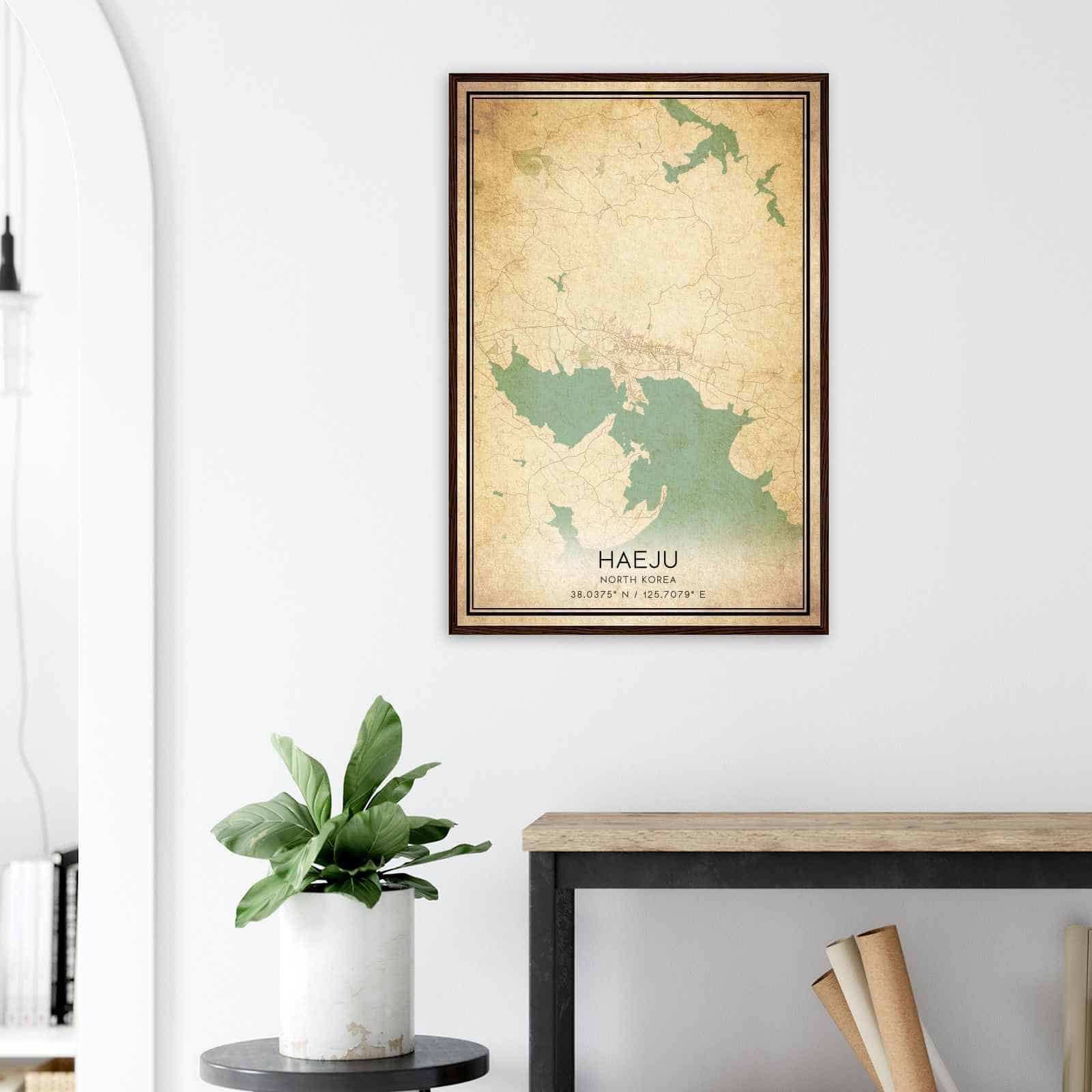 Deerfield Kansas Map Poster, Modern Home Decor Wall Art Print (Copy)