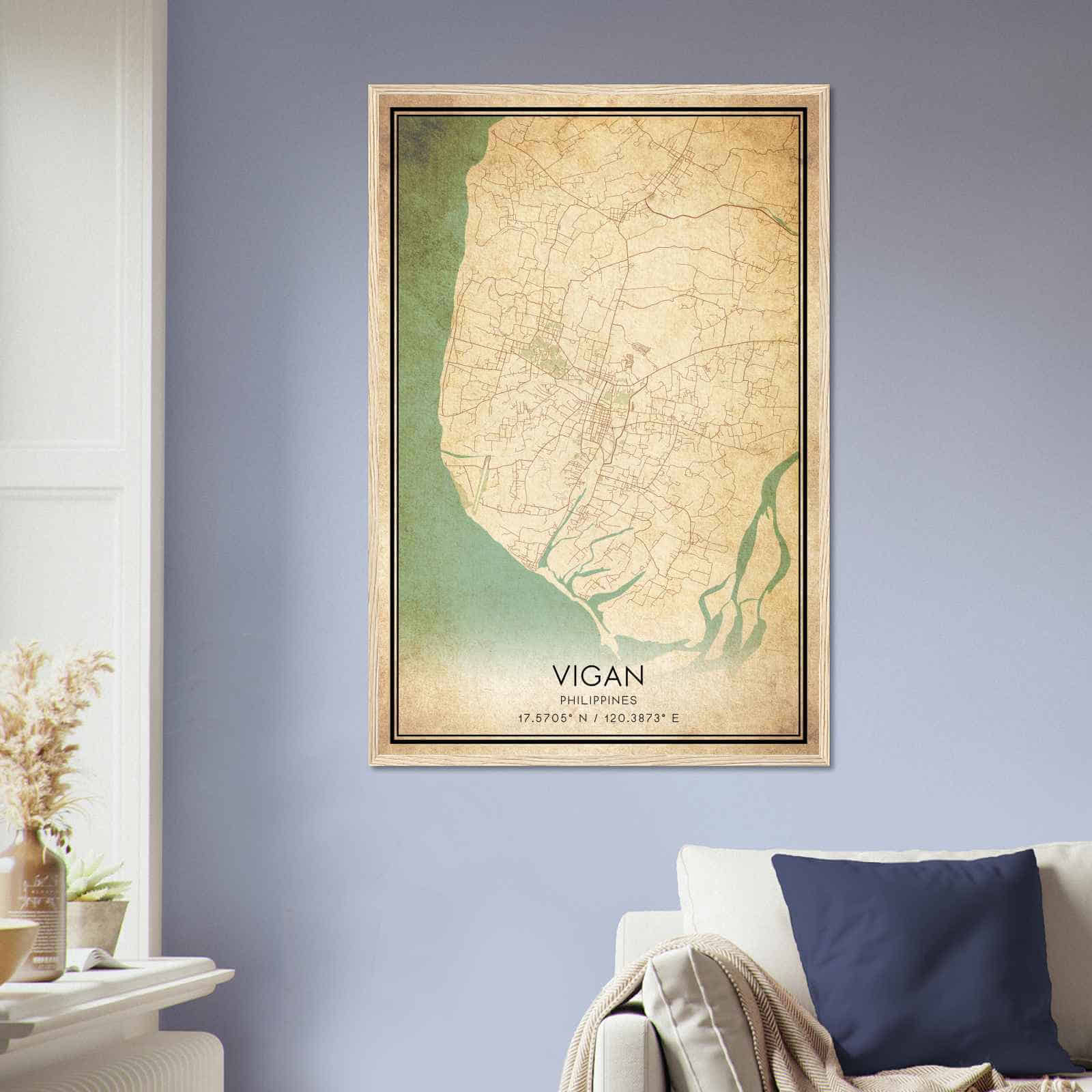 Deerfield Kansas Map Poster, Modern Home Decor Wall Art Print (Copy)