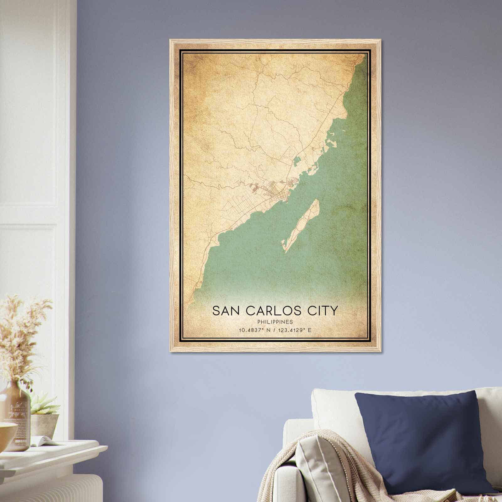 Deerfield Kansas Map Poster, Modern Home Decor Wall Art Print (Copy)