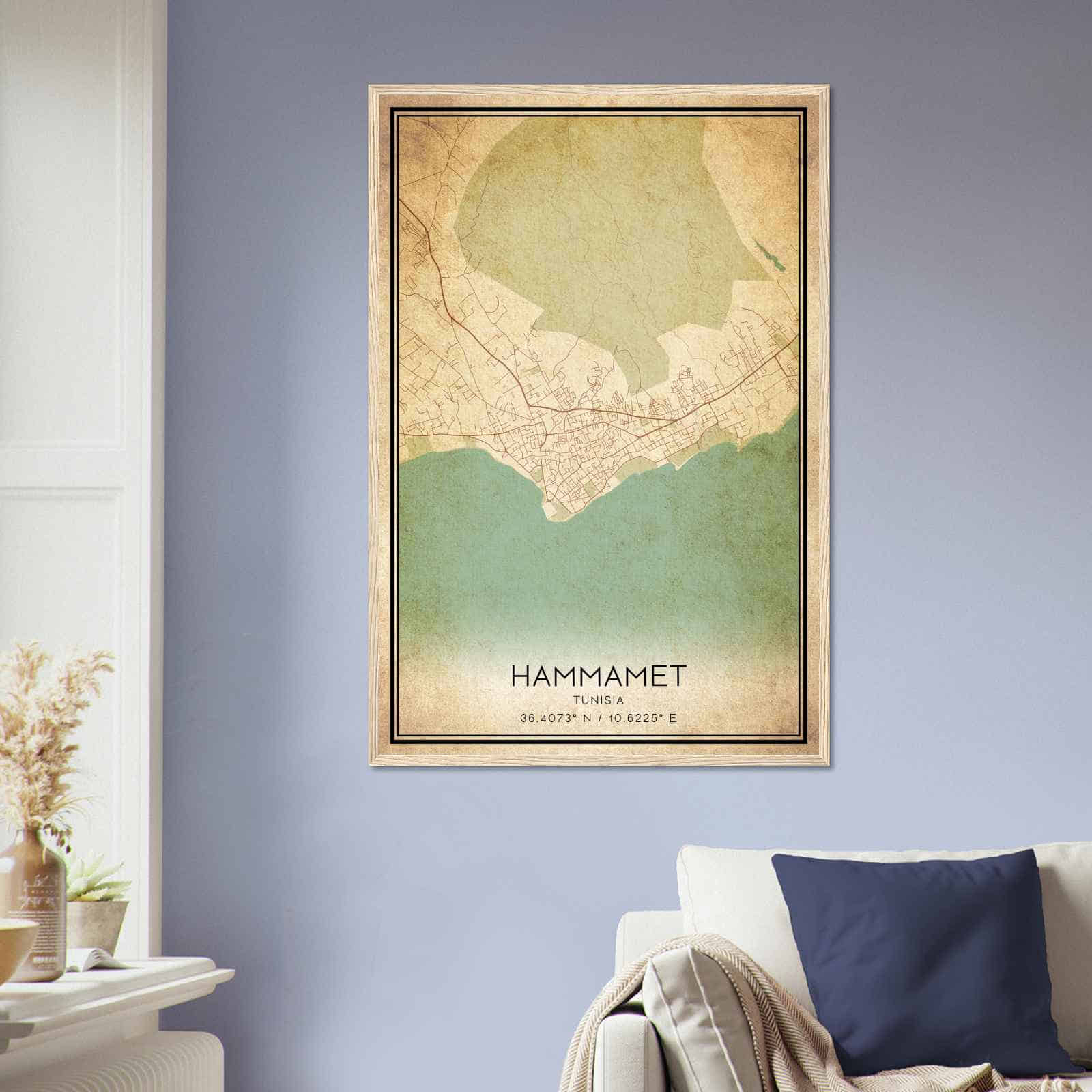Deerfield Kansas Map Poster, Modern Home Decor Wall Art Print (Copy)
