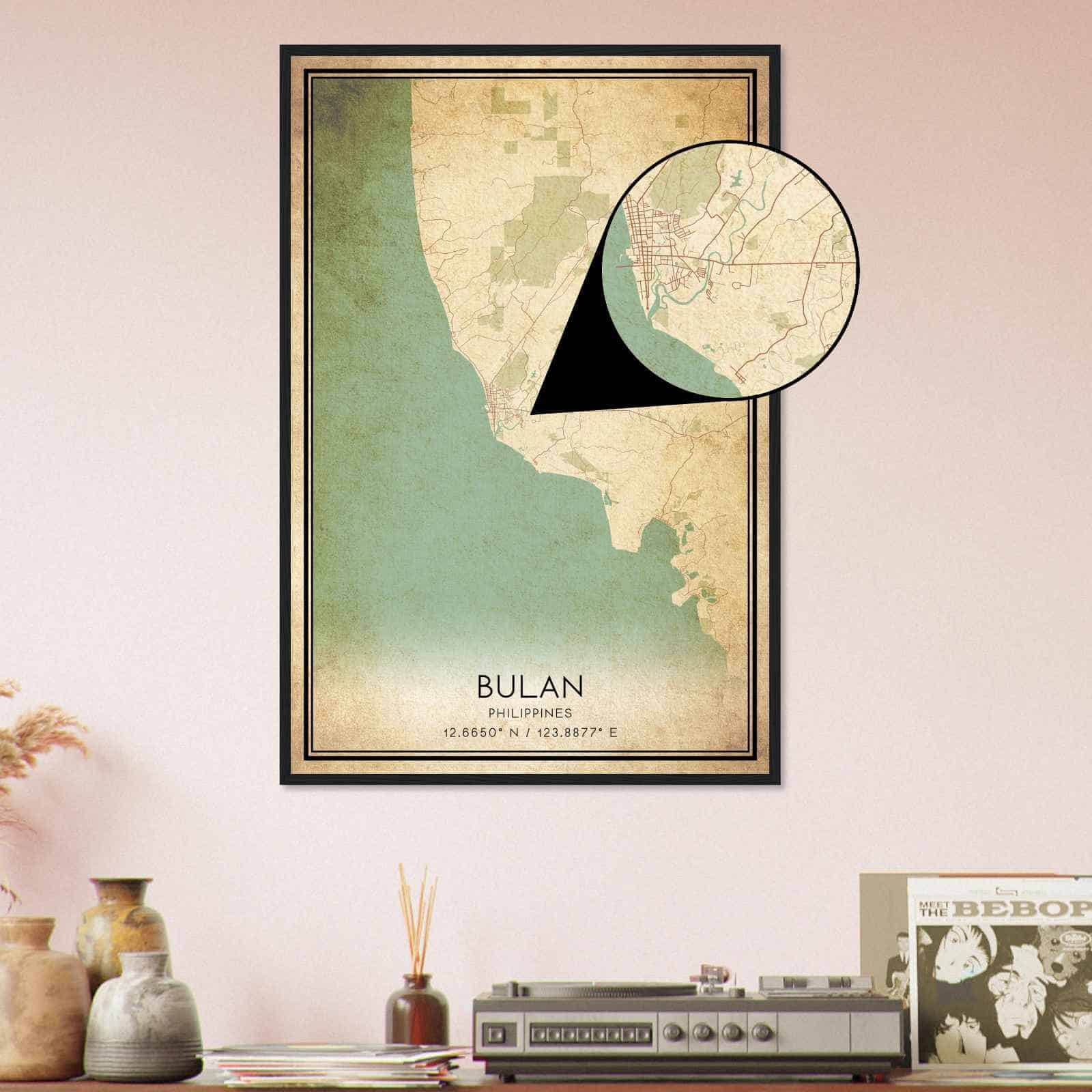 Deerfield Kansas Map Poster, Modern Home Decor Wall Art Print (Copy)