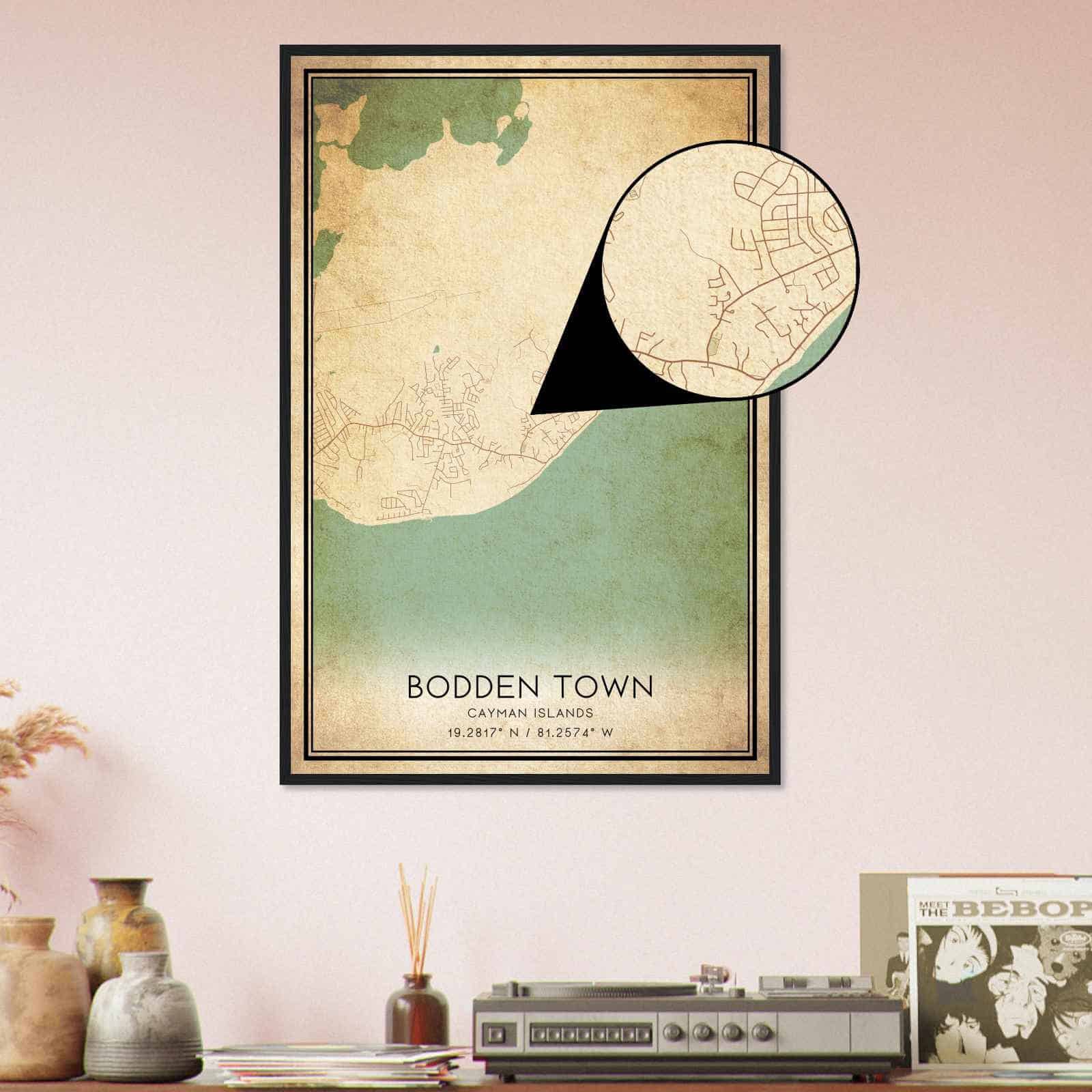 Deerfield Kansas Map Poster, Modern Home Decor Wall Art Print (Copy)