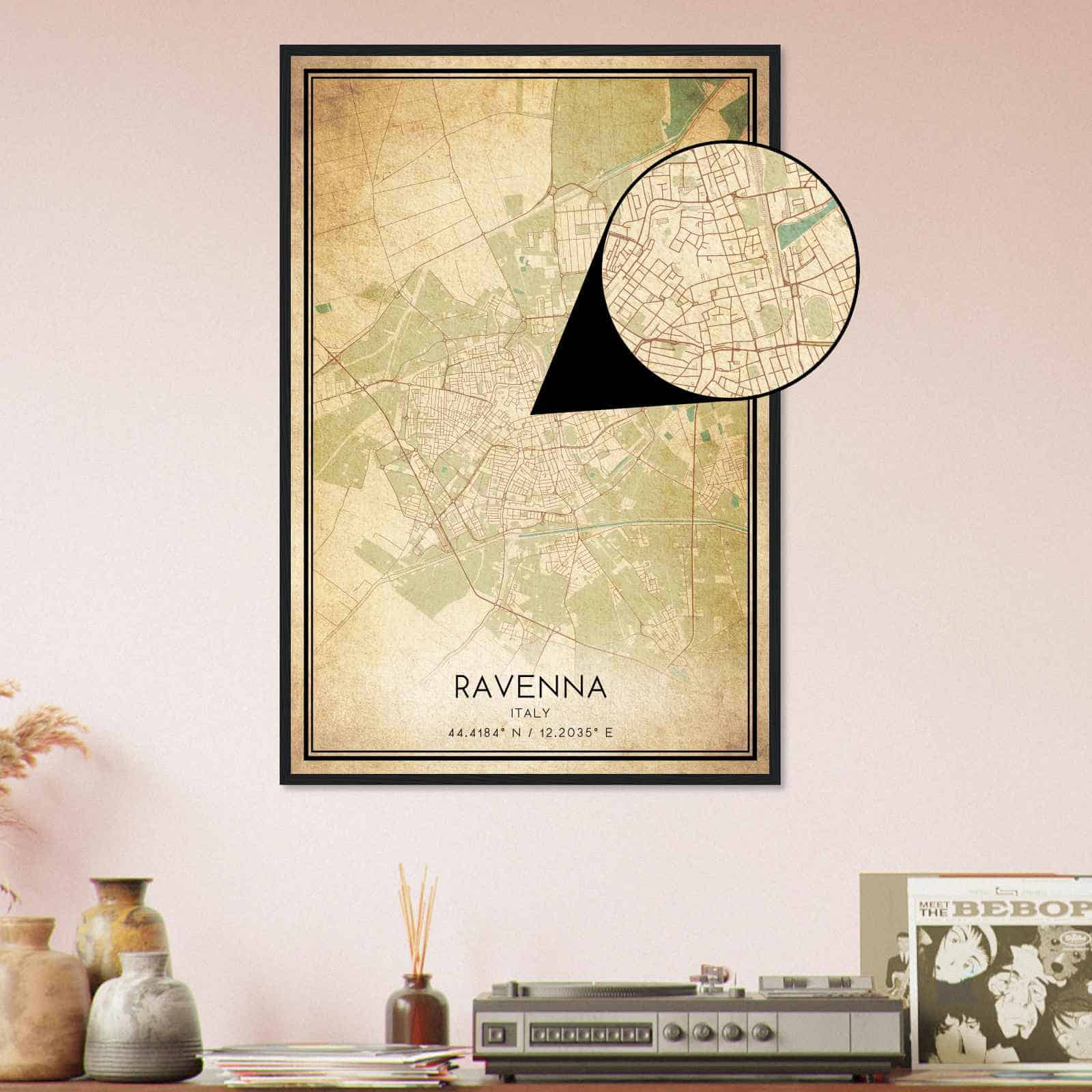 Deerfield Kansas Map Poster, Modern Home Decor Wall Art Print (Copy)