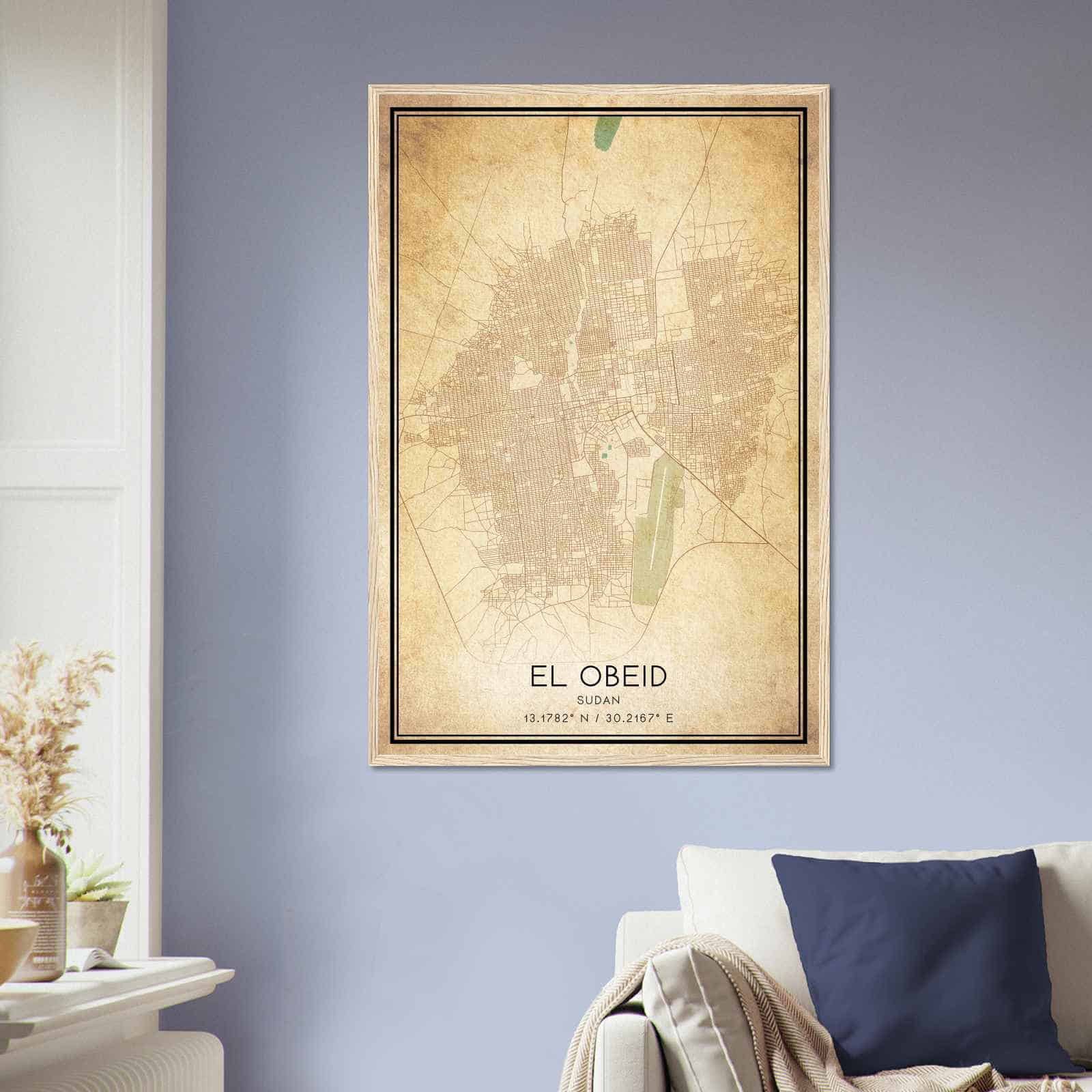 Deerfield Kansas Map Poster, Modern Home Decor Wall Art Print (Copy)