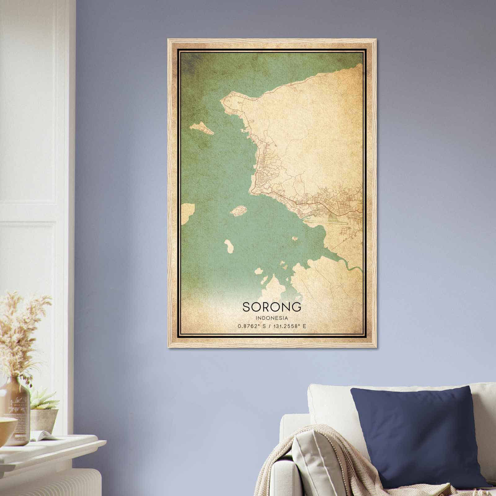Deerfield Kansas Map Poster, Modern Home Decor Wall Art Print (Copy)